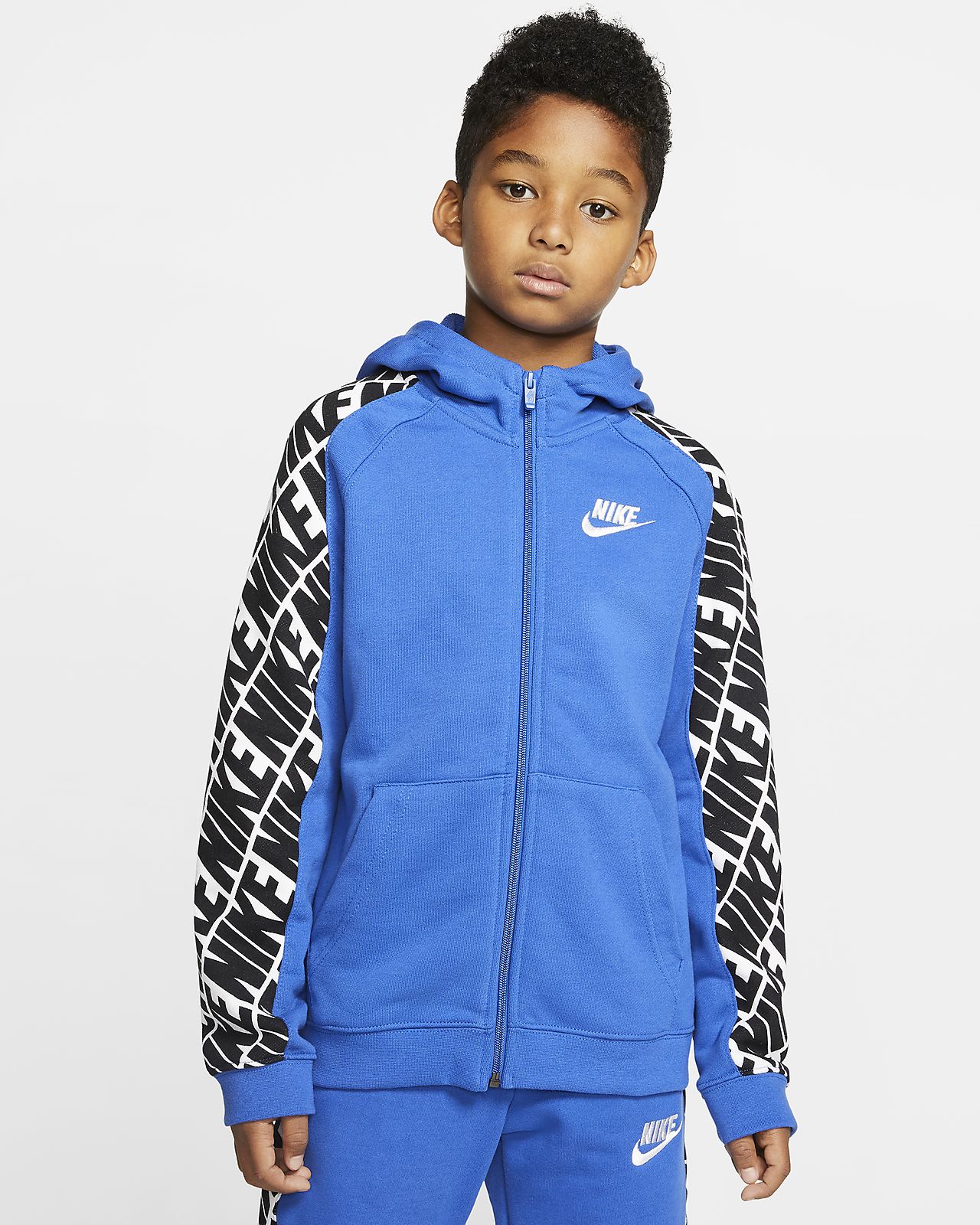 club full zip hoodie french terry