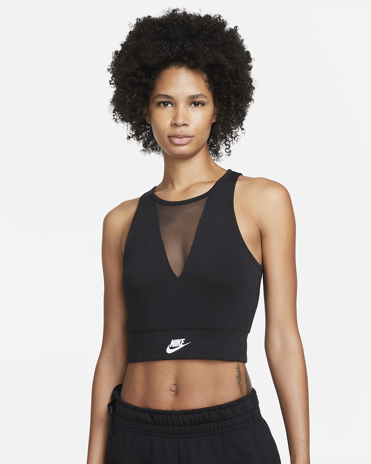 Camisola de dança curta sem mangas Nike Sportswear para mulher
