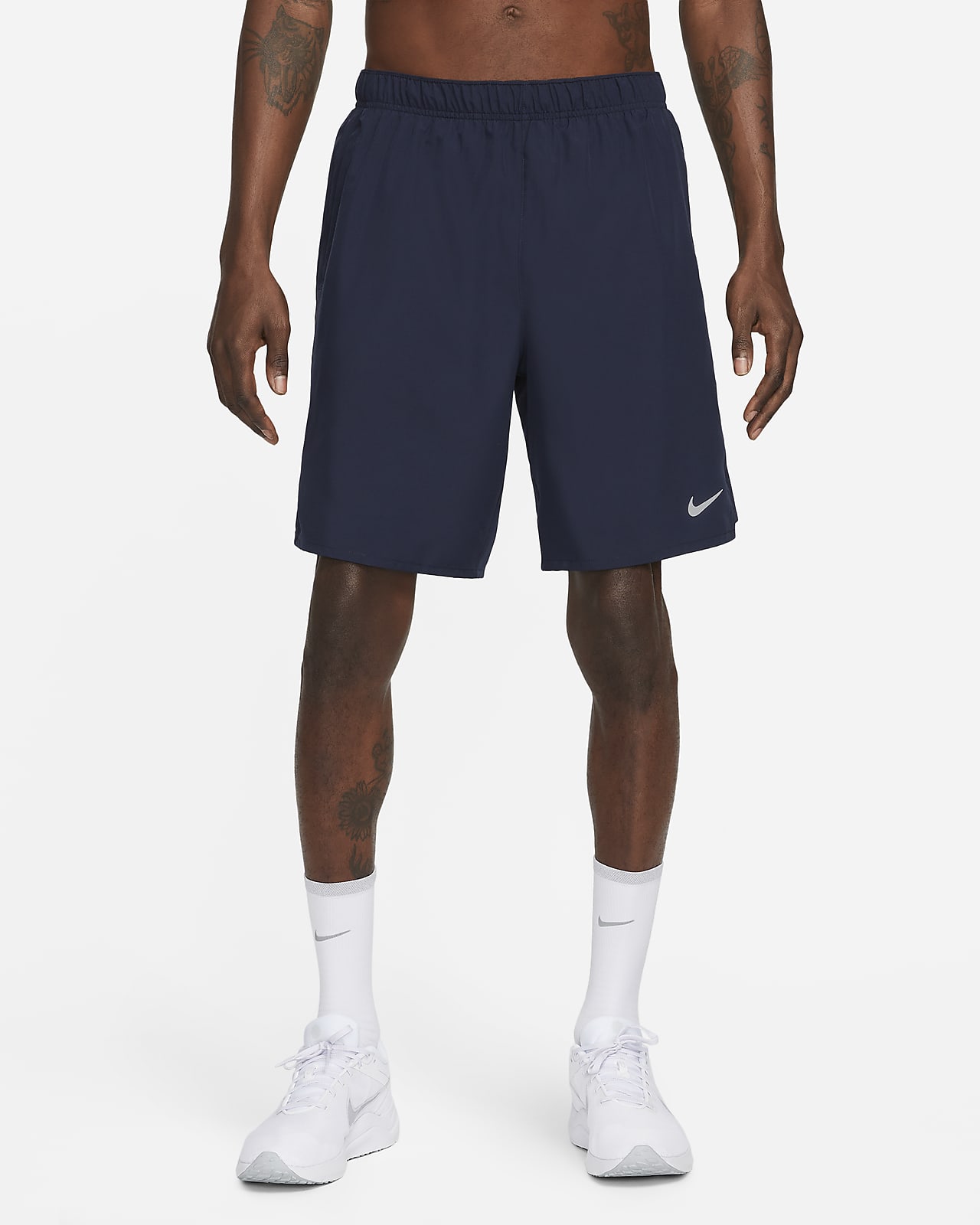 Ofodrade mångsidiga shorts Nike Challenger Dri-FIT 23 cm för män