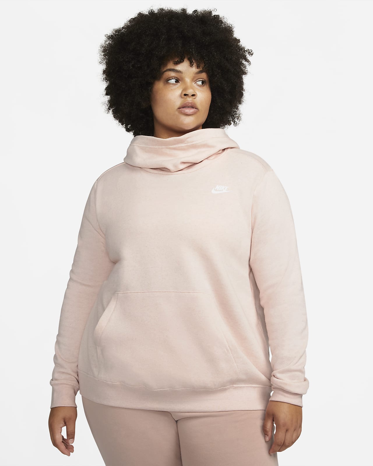 Nike Sportswear Women's Fleece Funnel-Neck Hoodie (Plus Size)