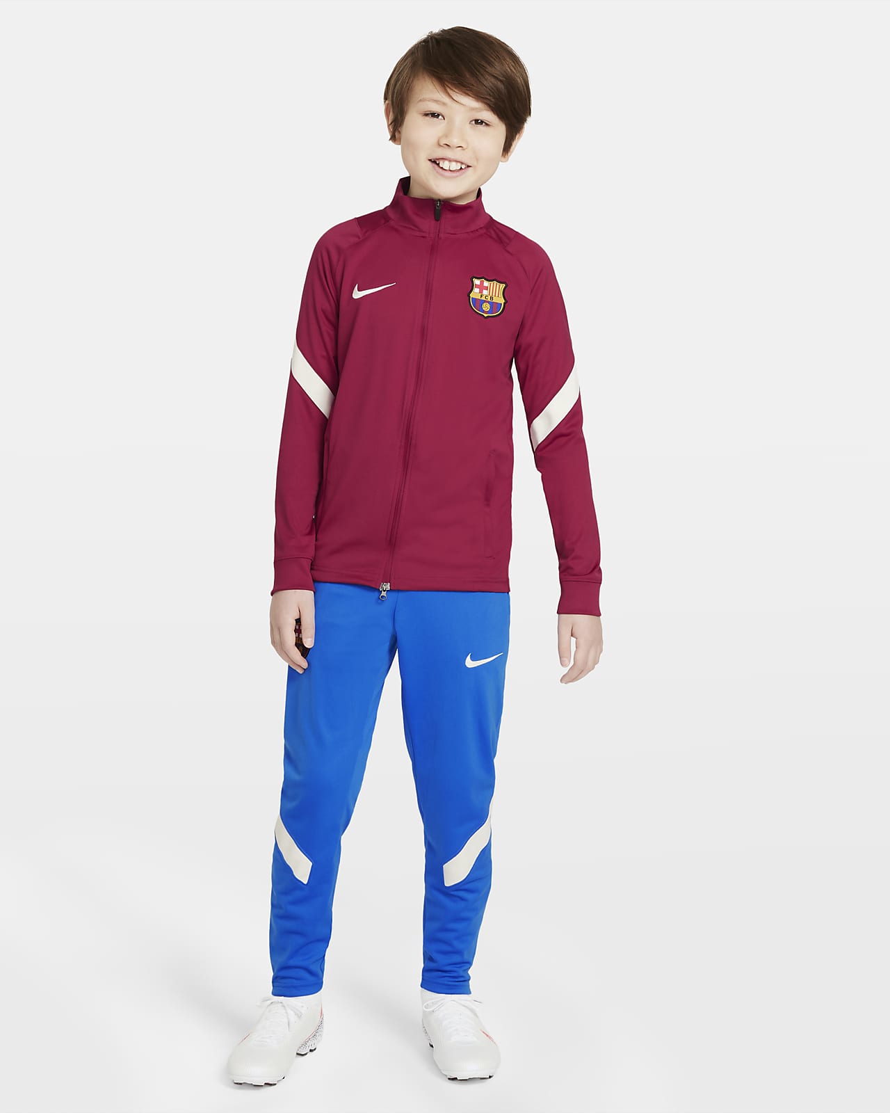 Survêtement de football Nike Dri-FIT FC Barcelona Strike pour Enfant plus âgé