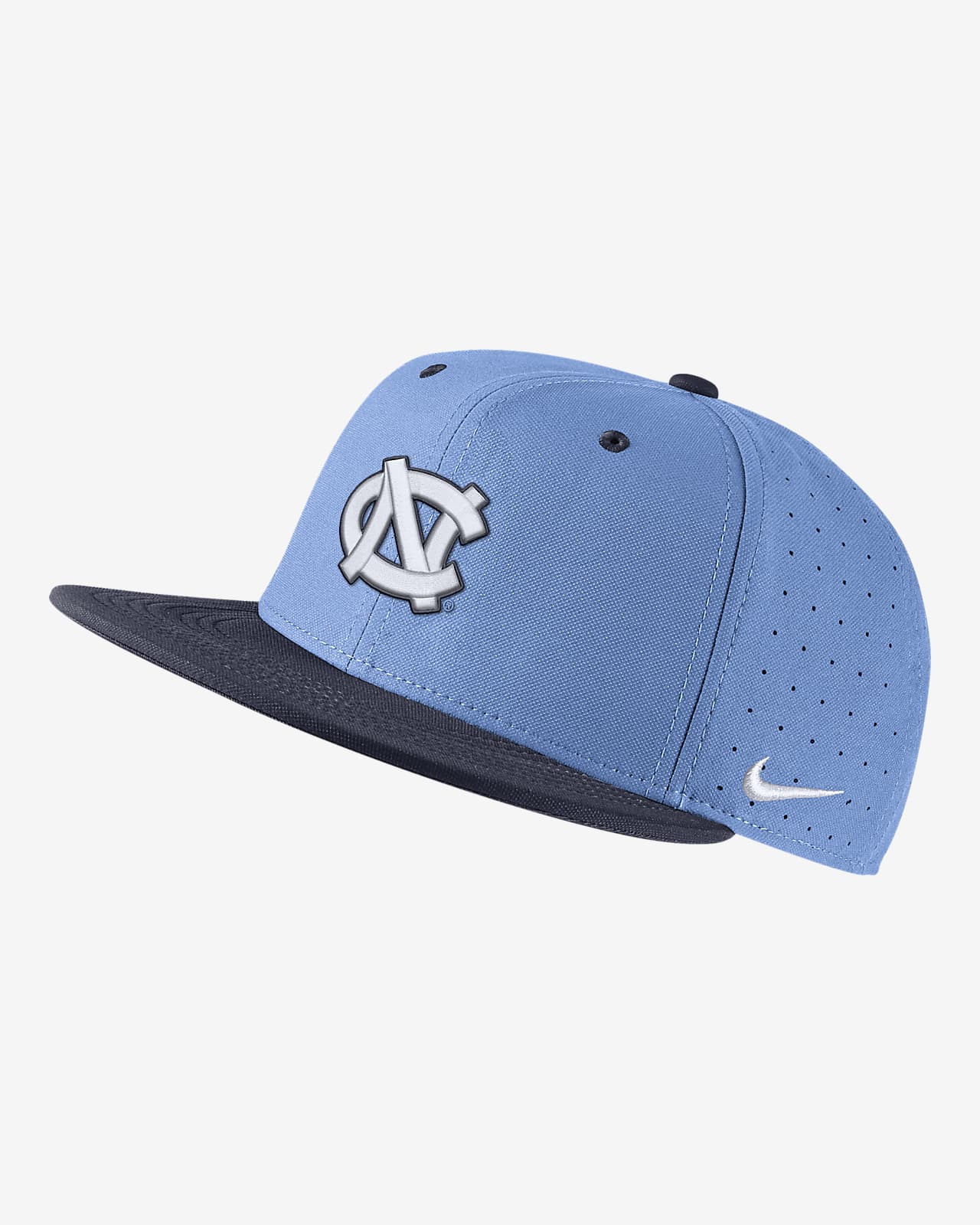 North Carolina Nike College Fitted Baseball Hat