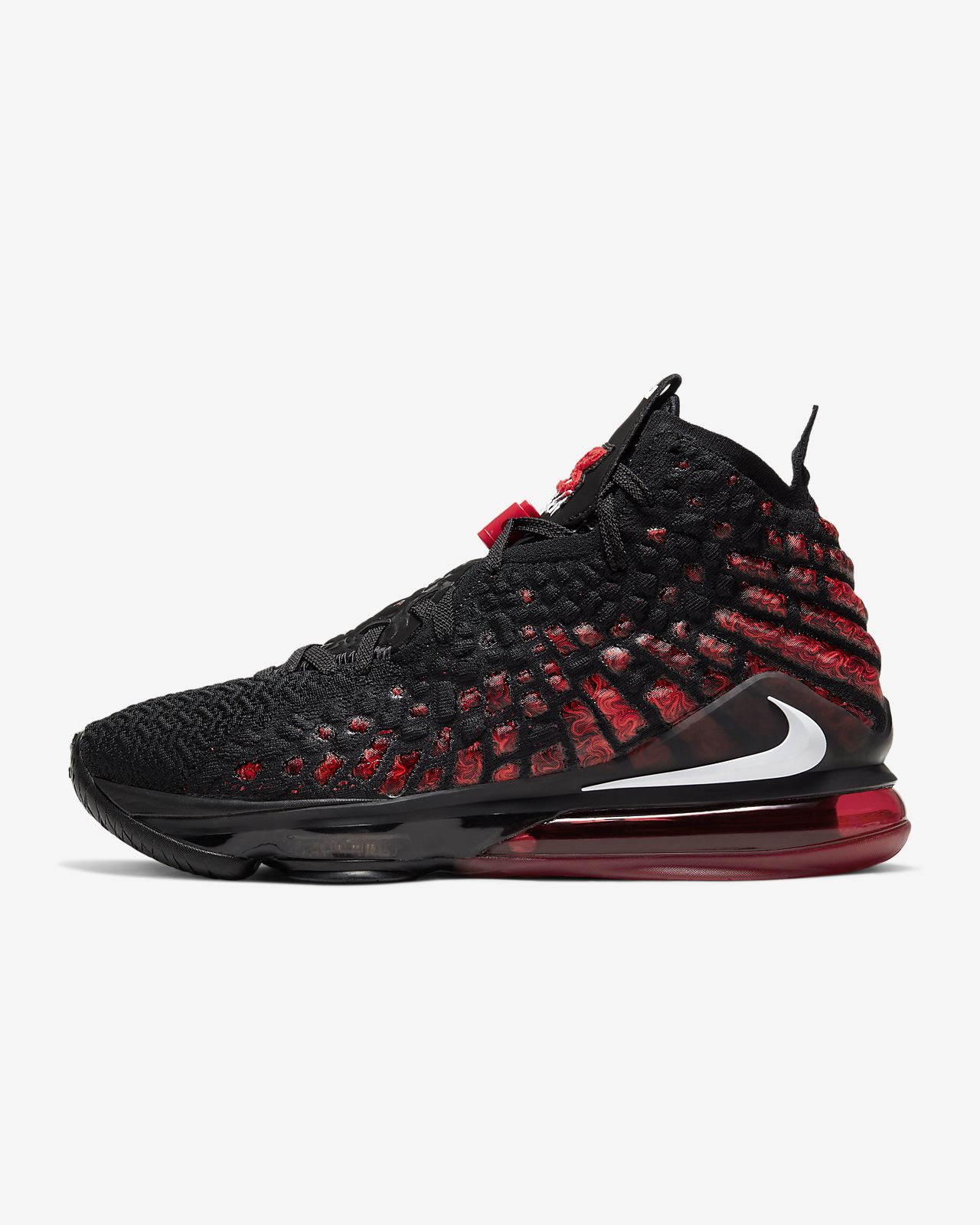 lebron 17 black and red
