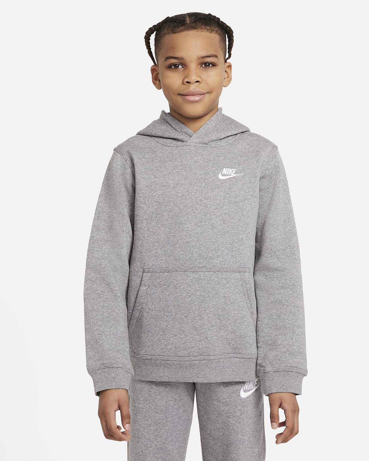 Sudadera con gorro sin cierre para niño talla grande Nike Sportswear Club