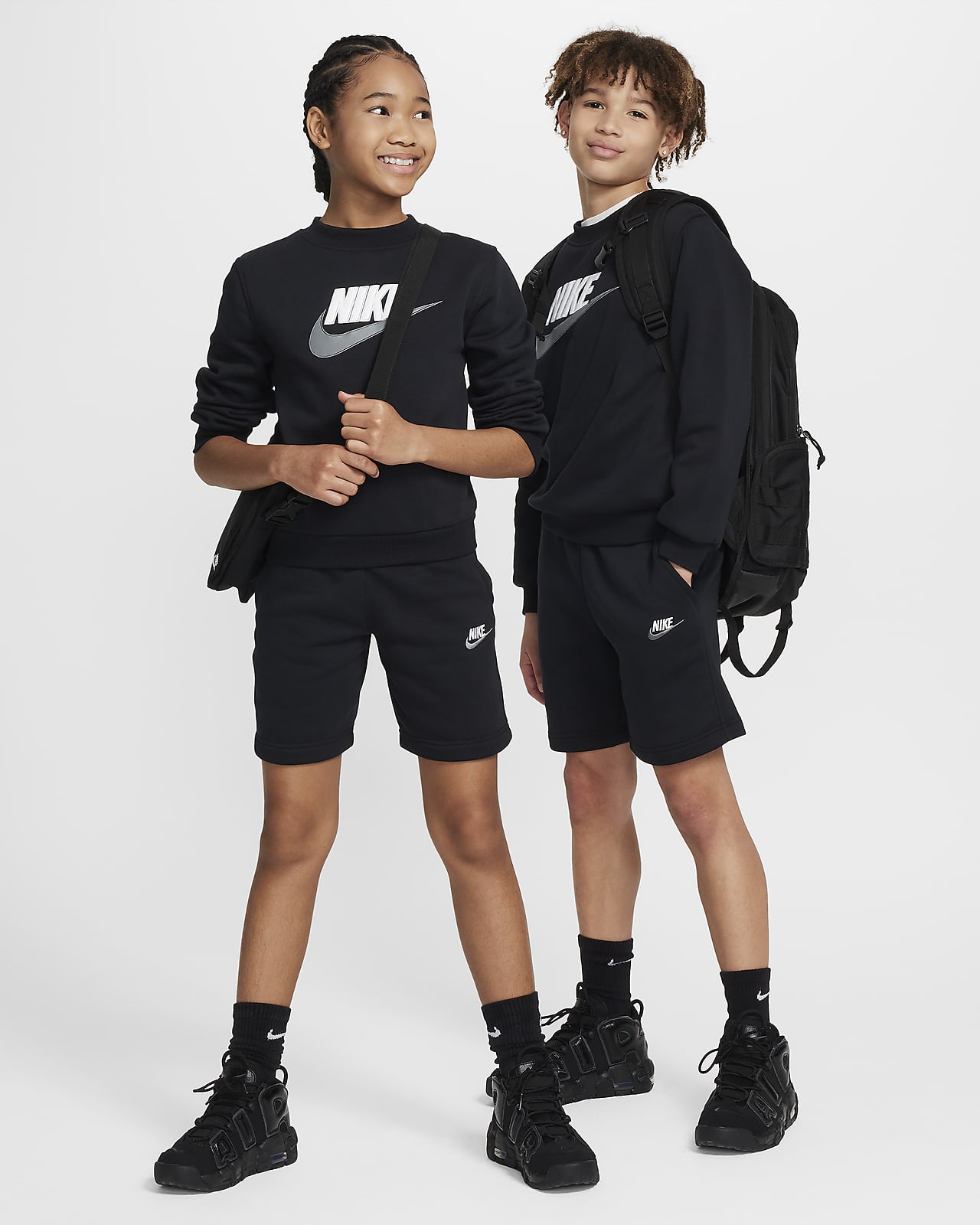 Σετ φόρμας με σορτς Nike Sportswear Club Fleece για μεγάλα παιδιά