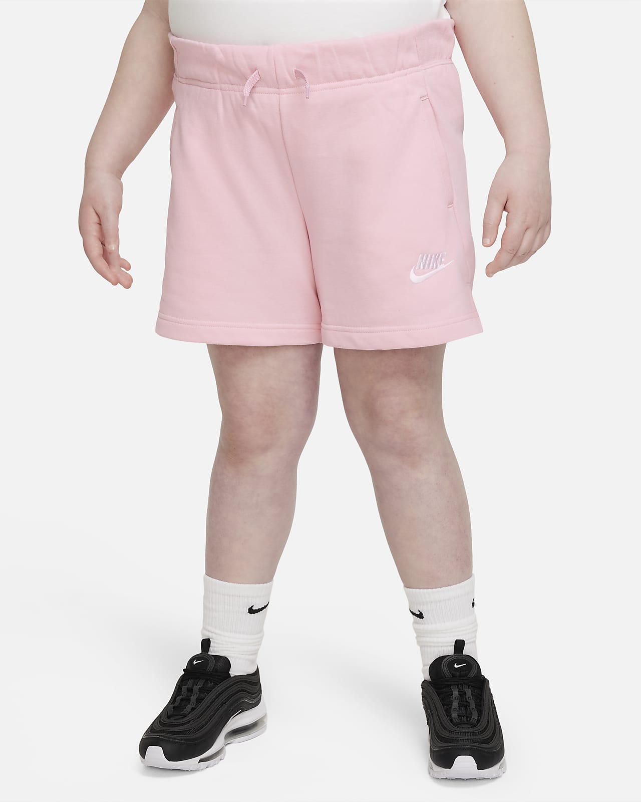Nike Sportswear Club Big Kids' (Girls') French Terry Shorts (Extended Size)