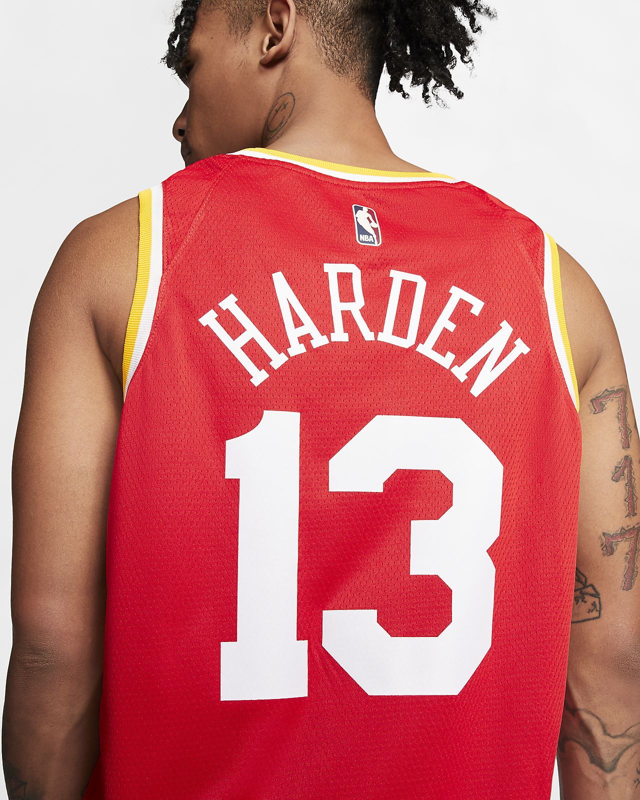 james harden red jersey