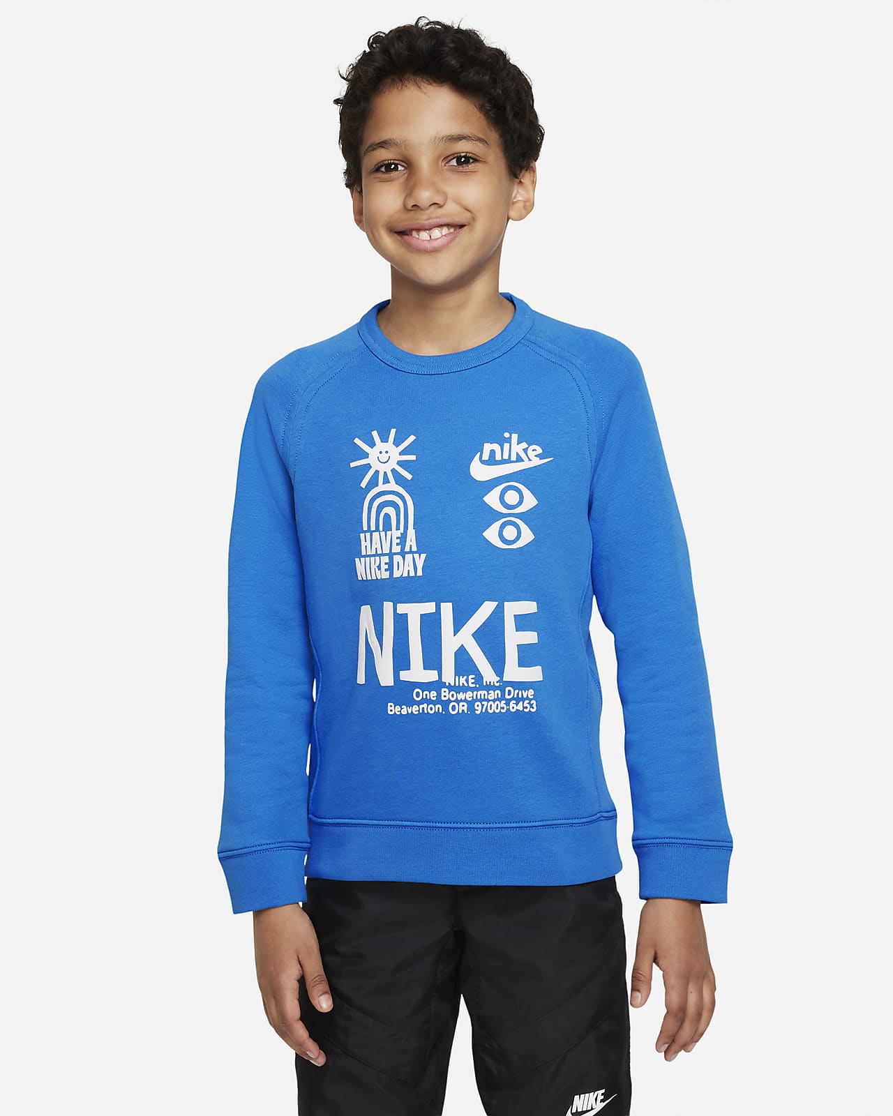 Nike Sportswear Big Kids' (Boys') French Terry Sweatshirt