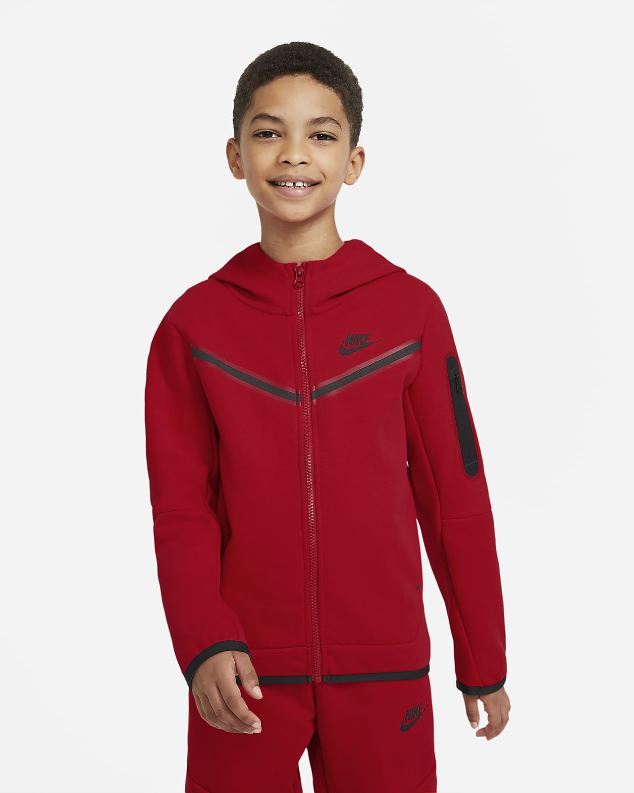 Nike Sportswear Tech Fleece Big Kids' (Boys') Full-Zip Hoodie