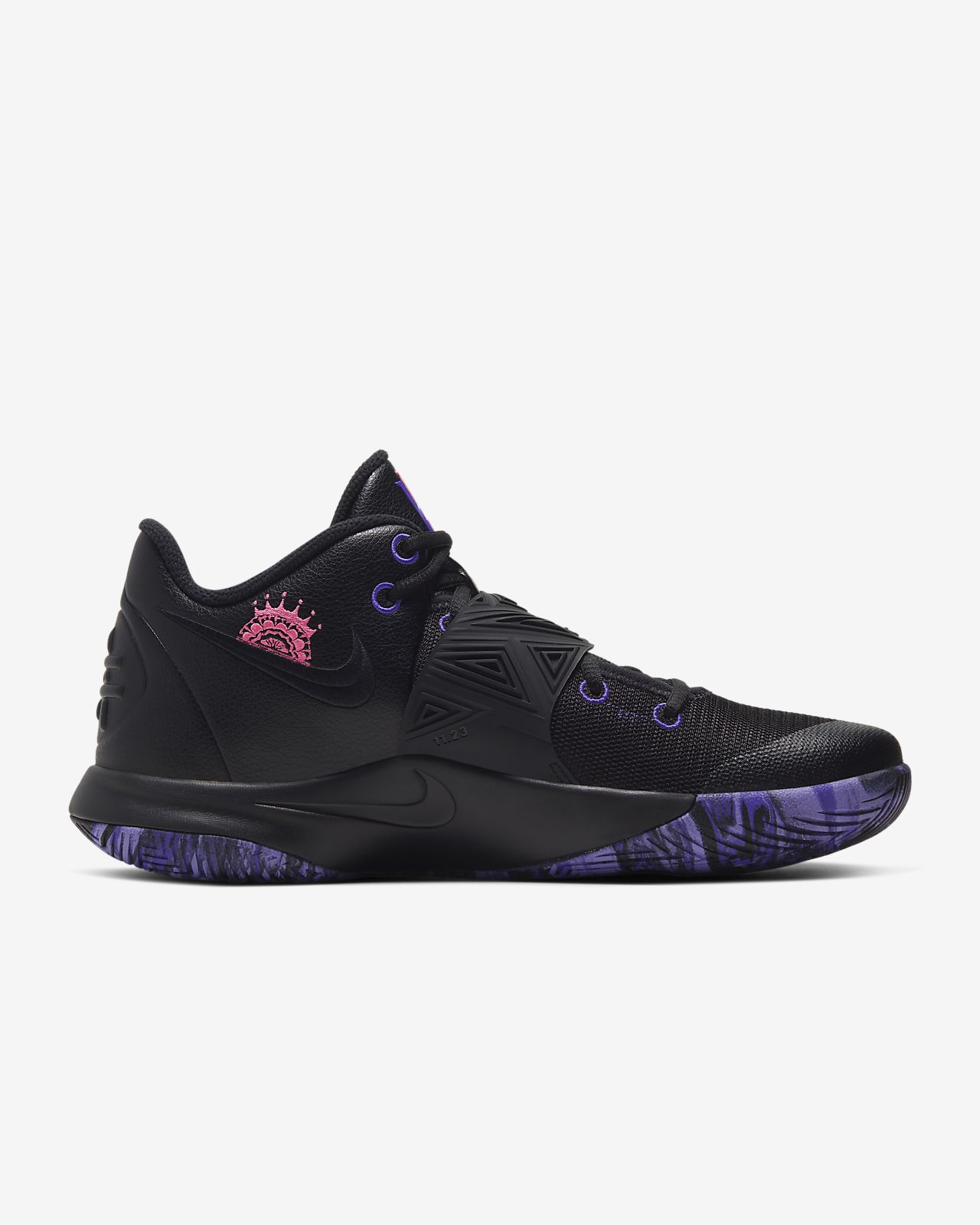 kyrie 3 black and purple