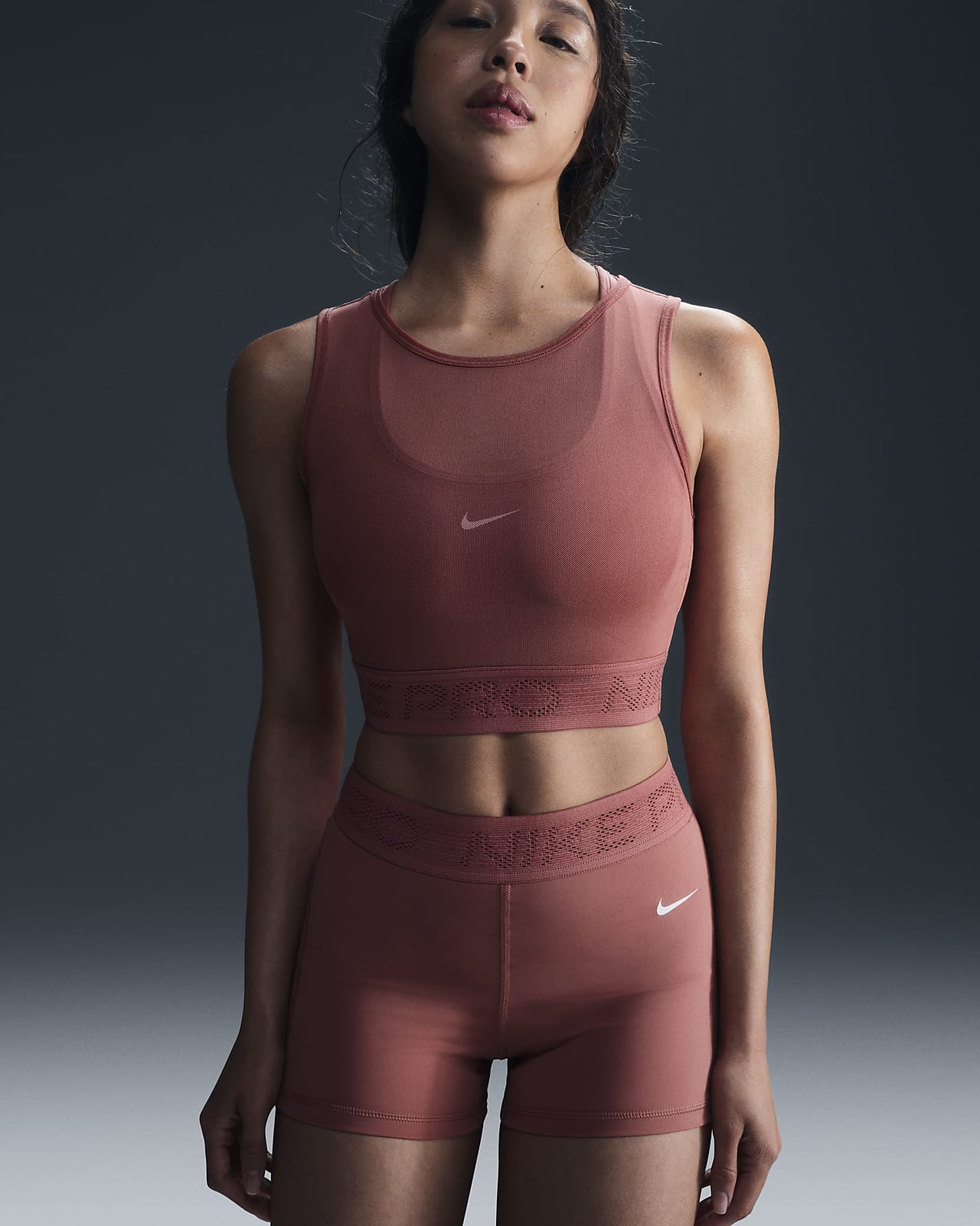 Canotta in mesh Nike Pro – Donna