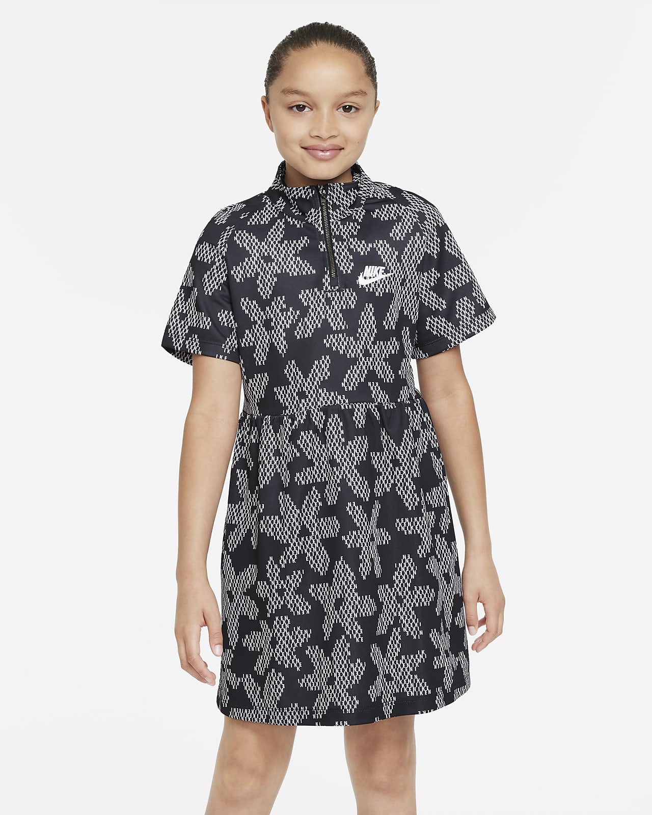 Nike Sportswear Big Kids' (Girls') Printed Short-Sleeve Dress