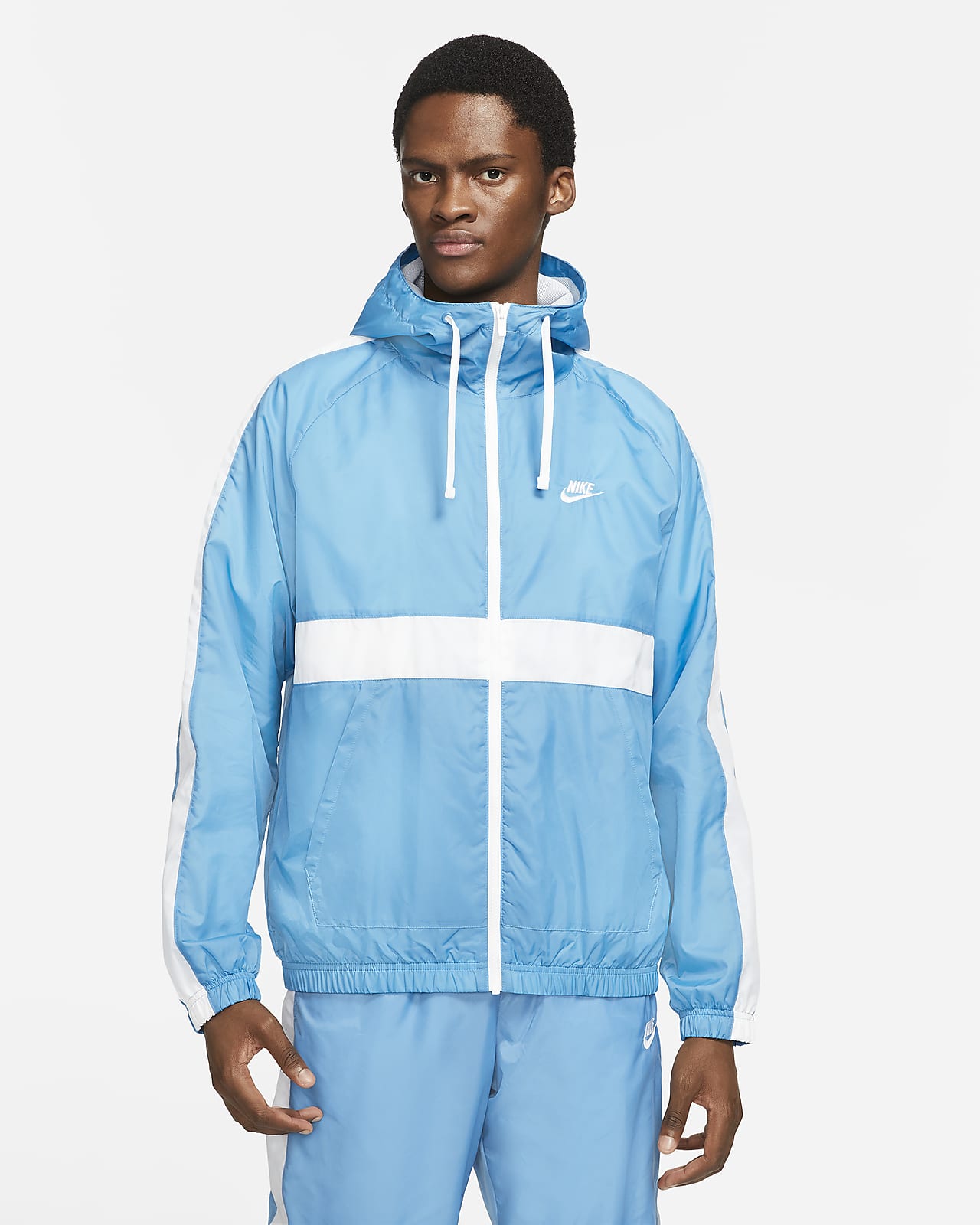 Nike Sportswear Men's Hooded Woven Tracksuit. Nike IE