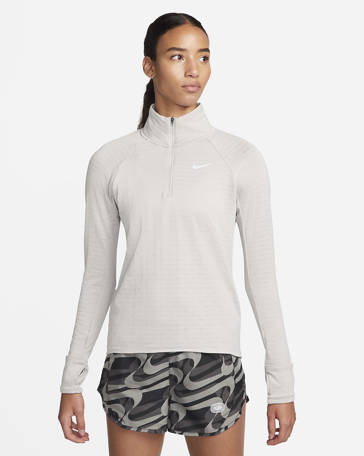 Löpartröja Nike Therma-FIT med halv dragkedja för kvinnor