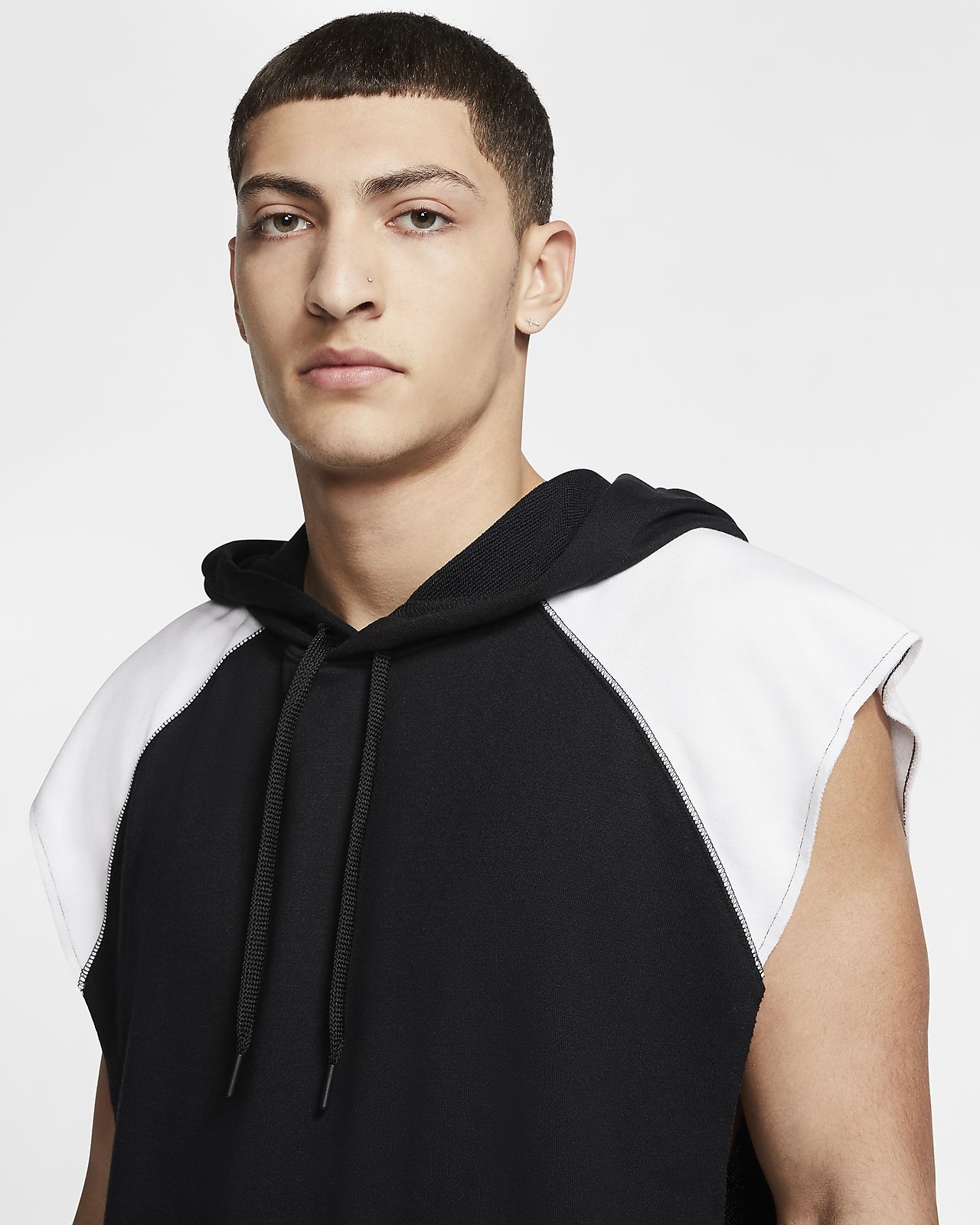 nike just do it sleeveless hoodie