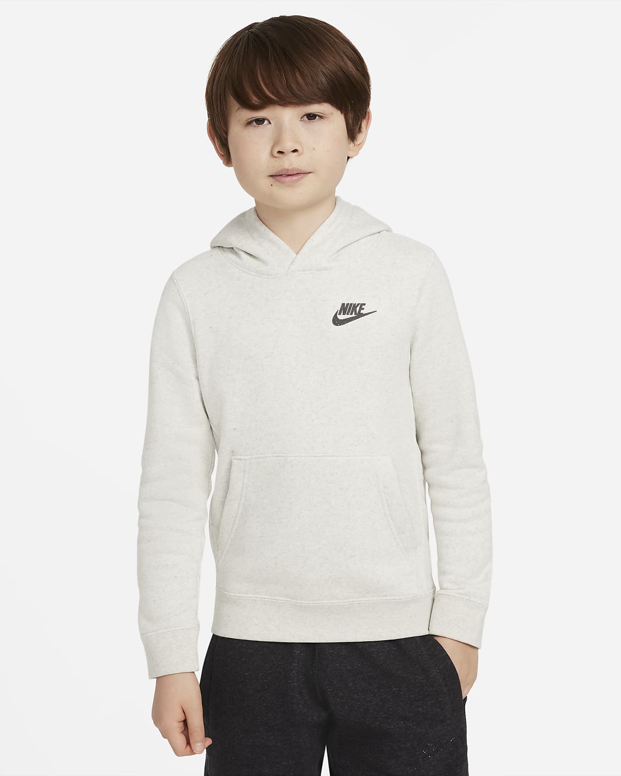 Sudadera con capucha sin cierre para niños talla grande Nike Sportswear Zero