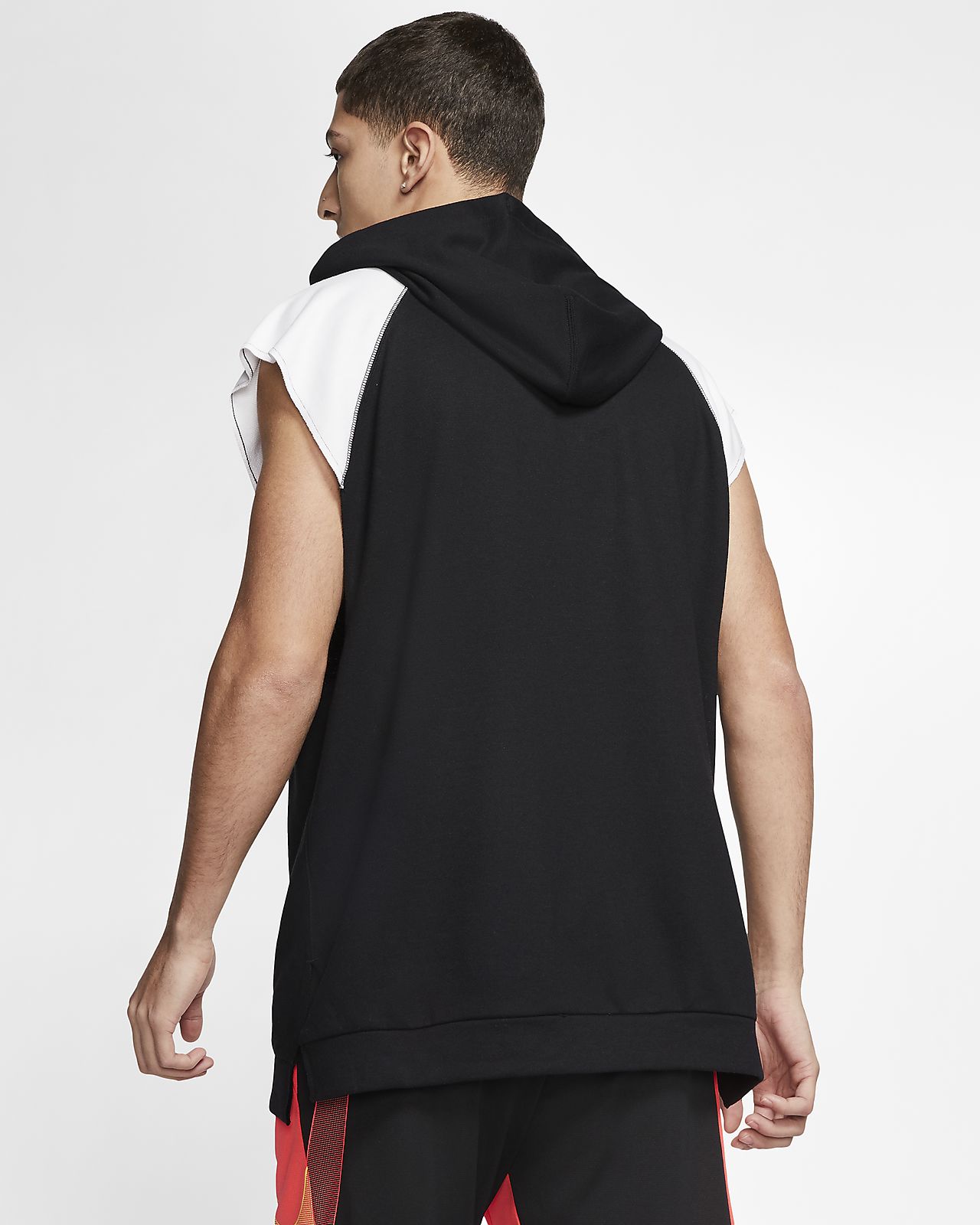 nike basketball sleeveless hoodie