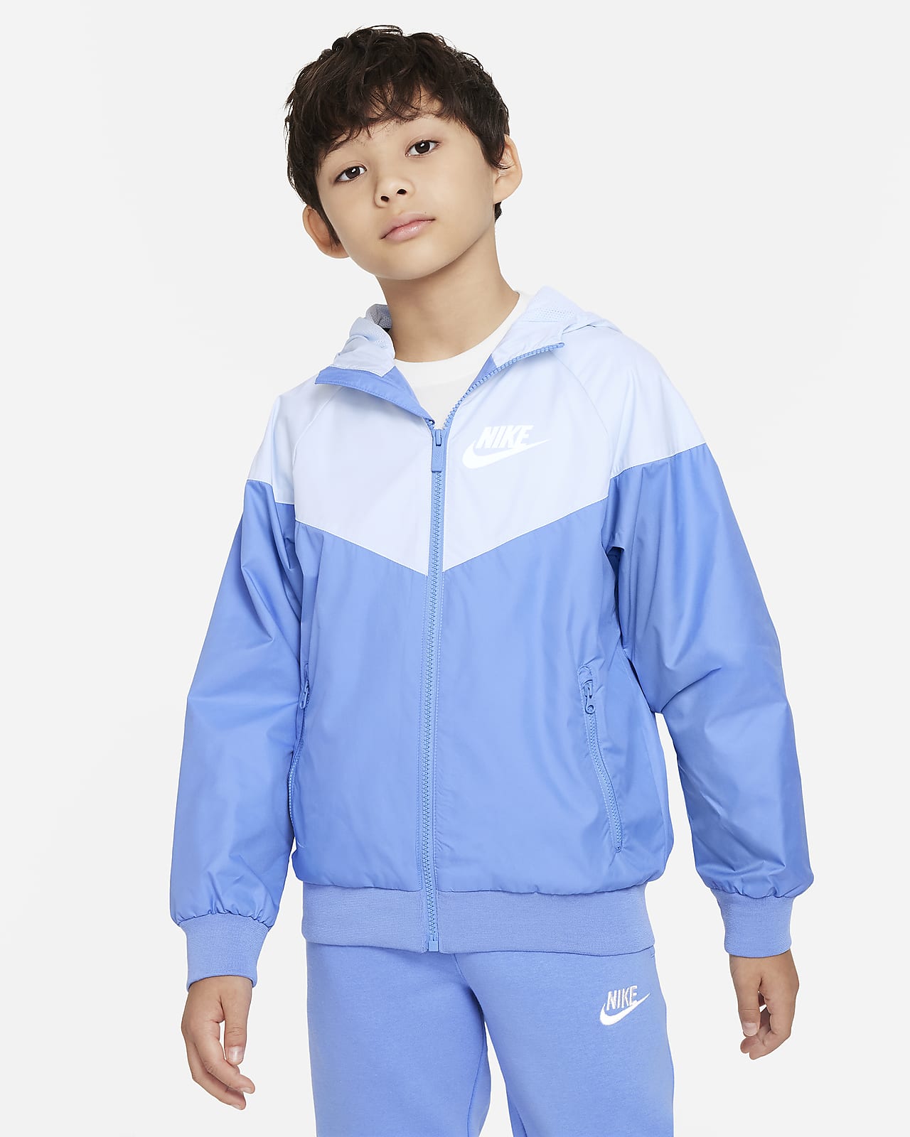 Nike Sportswear Windrunner Big Kids' (Boys') Loose Hip-Length Hooded Jacket