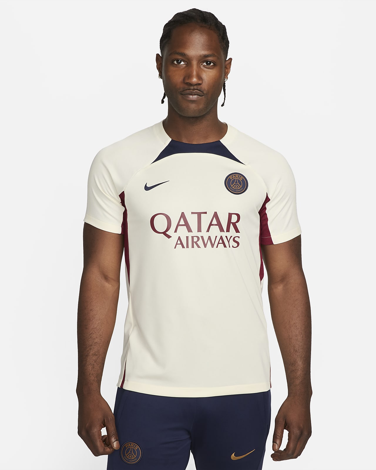 París Saint-Germain Strike Camiseta de fútbol de tejido Knit Dri-FIT - Hombre