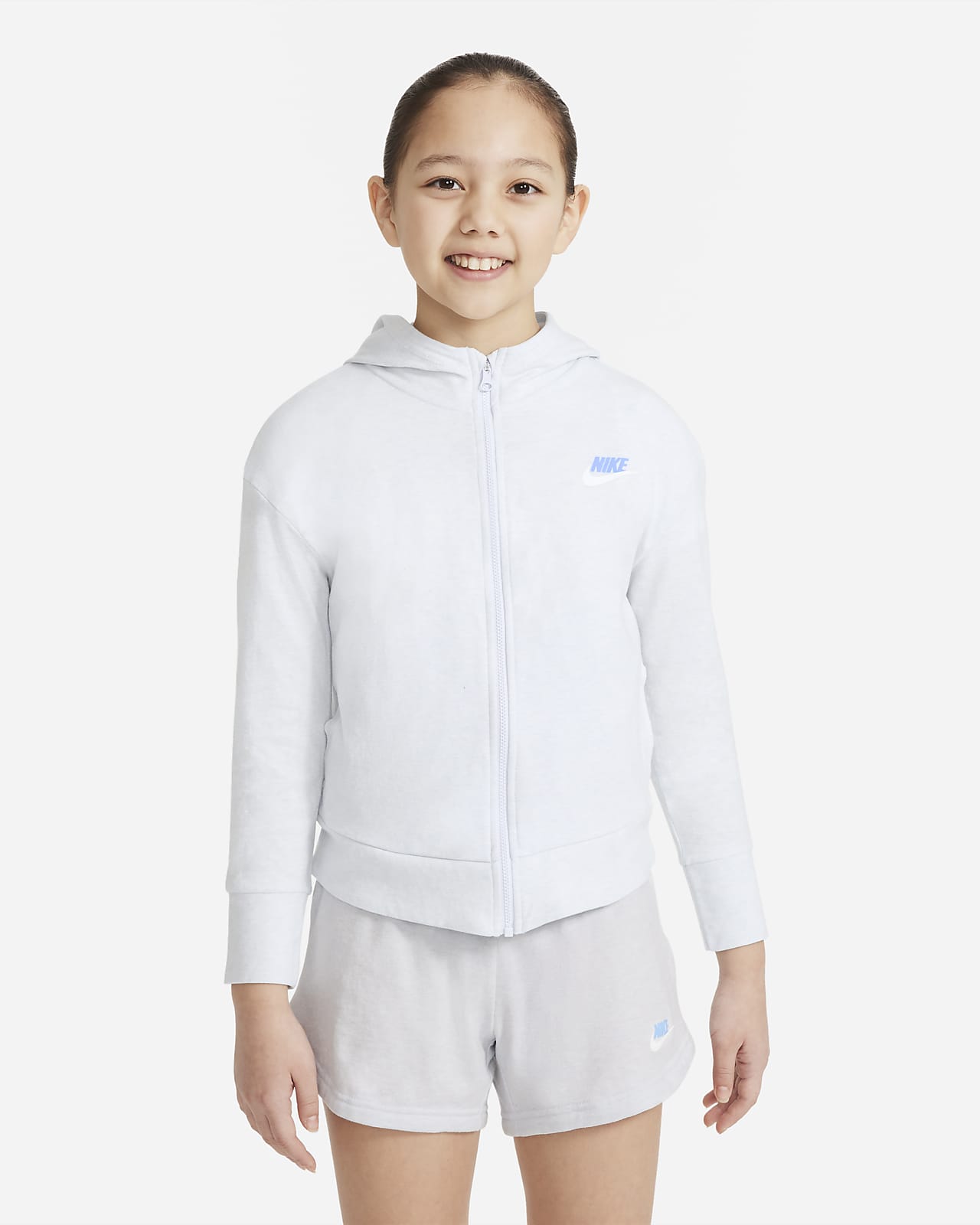 Nike Sportswear Older Kids' (Girls') Full-Zip Jersey Hoodie