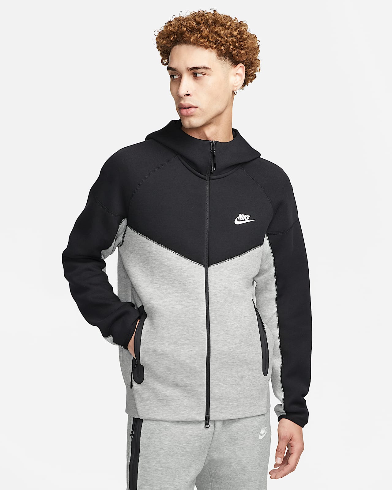 Nike Sportswear Tech Fleece Windrunner Herren-Hoodie mit durchgehendem