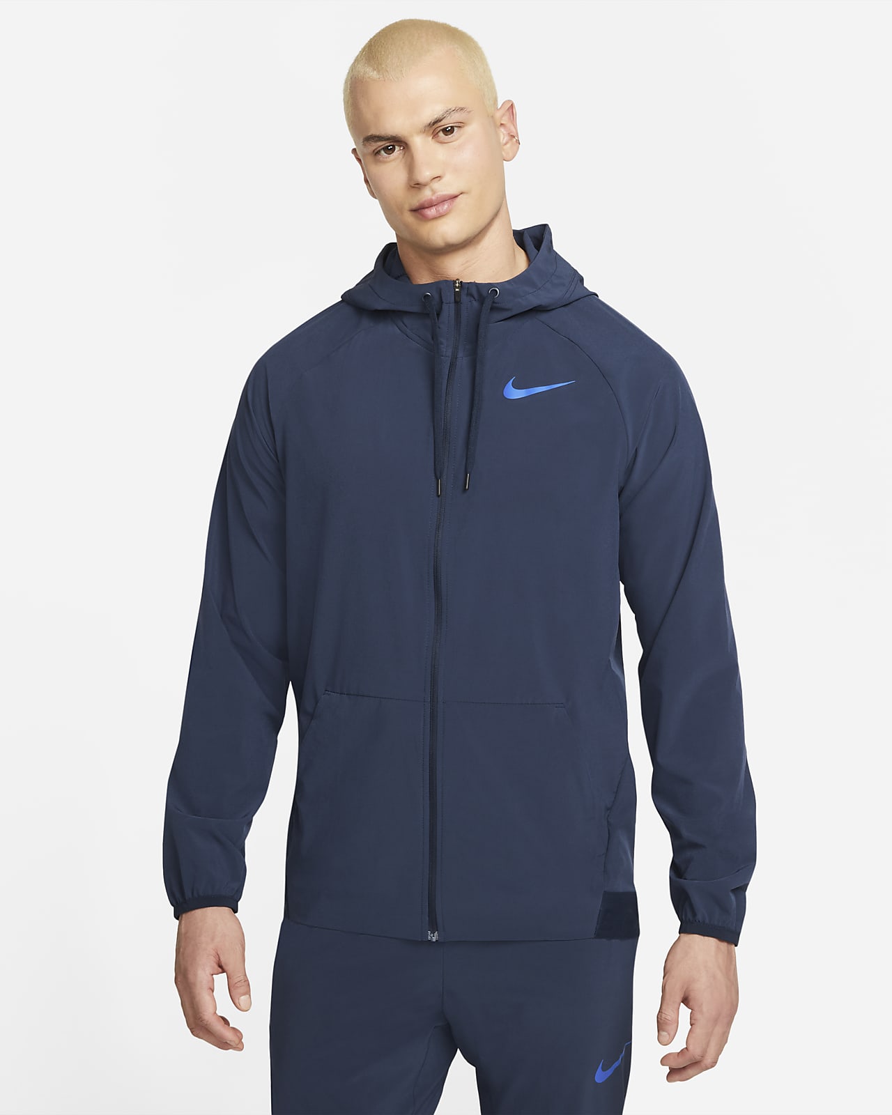 Nike Pro Dri-FIT Flex Vent Max-træningsjakke med hætte og lynlås til mænd