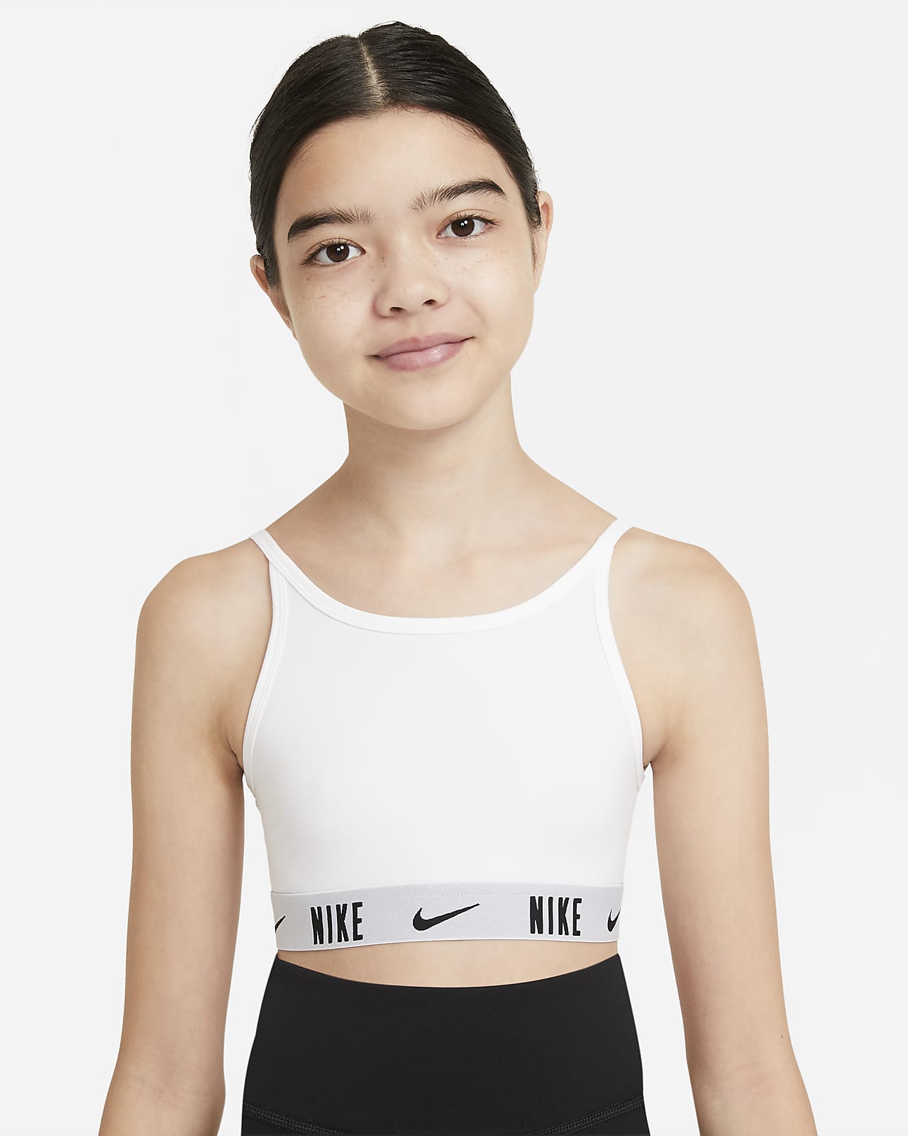 Nike Trophy sports-BH til store barn (jente)