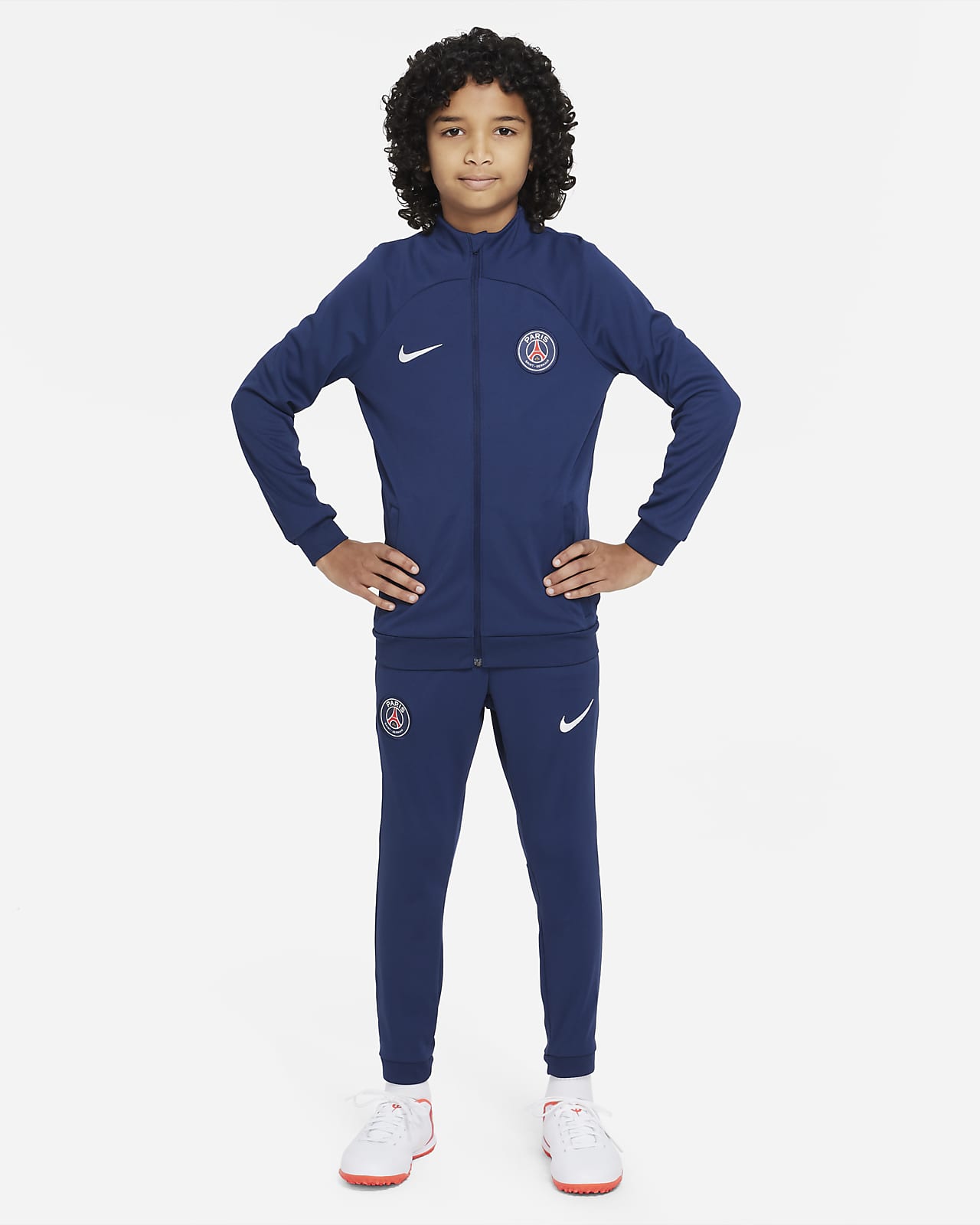 Paris Saint-Germain Academy Pro Nike voetbaltrainingspak met Dri-FIT voor kids