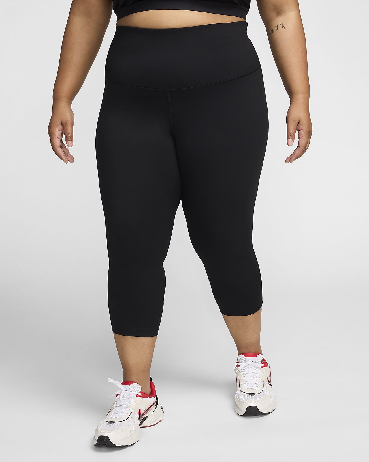 Leggings cropped de tiro alto para mujer (talla grande) Nike One