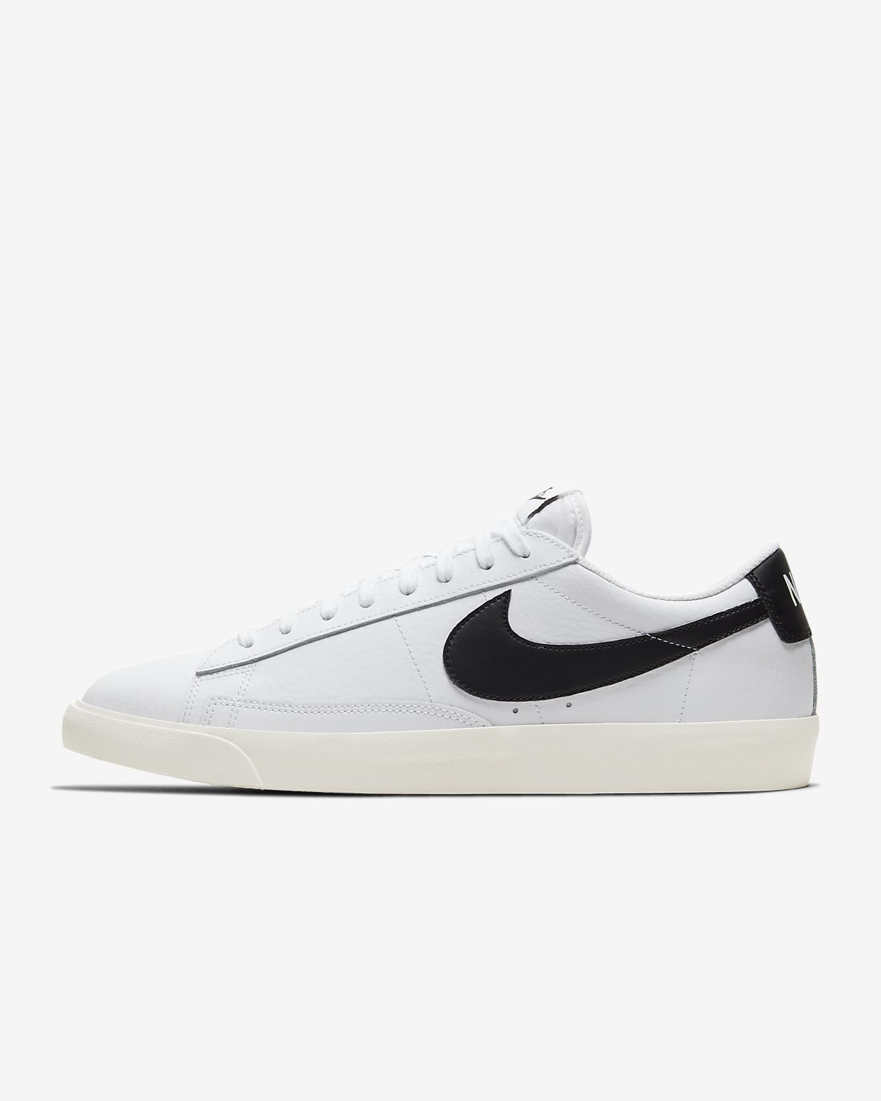 nike blazer low black leather