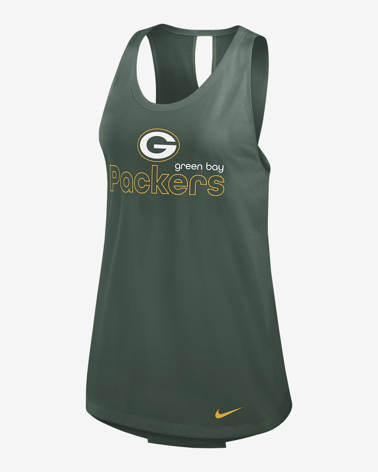 Camiseta de tirantes Nike Dri-FIT de la NFL para mujer Green Bay Packers