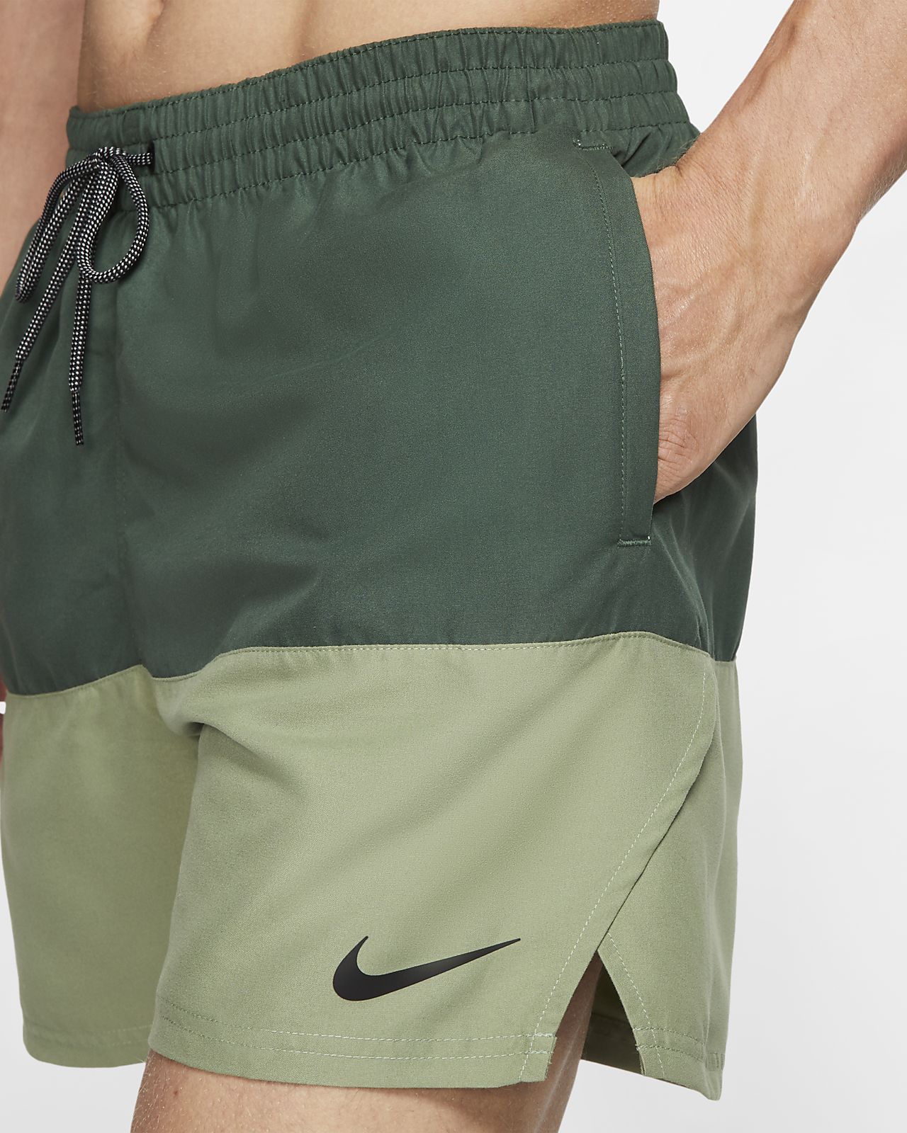 nike green swim shorts