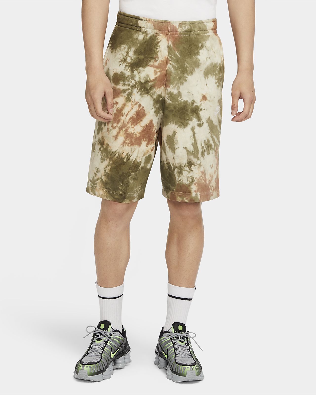 nike men's sportswear french terry wash shorts