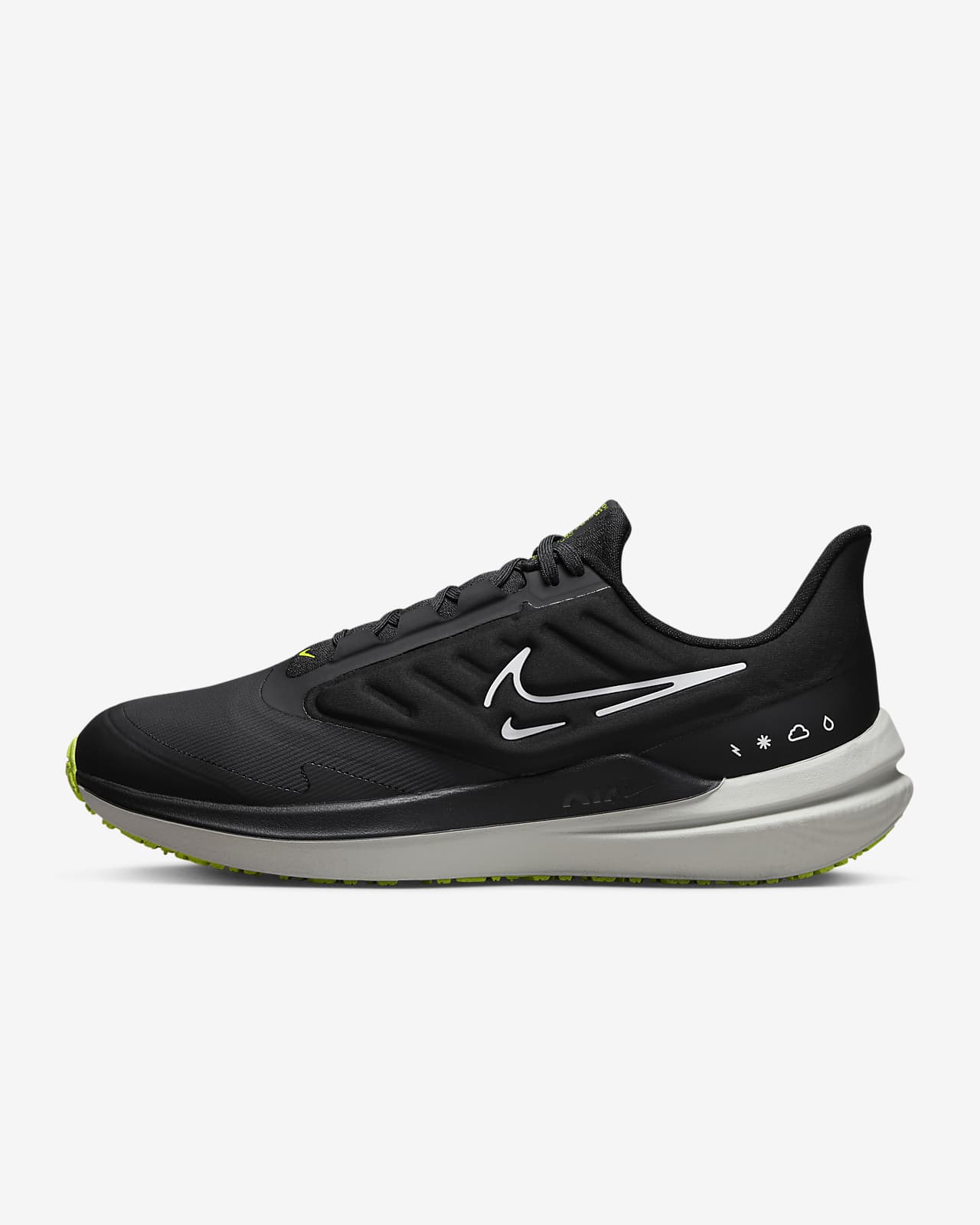 Nike Air Winflo 9 Shield Men's Weatherised Road Running Shoes. Nike LU
