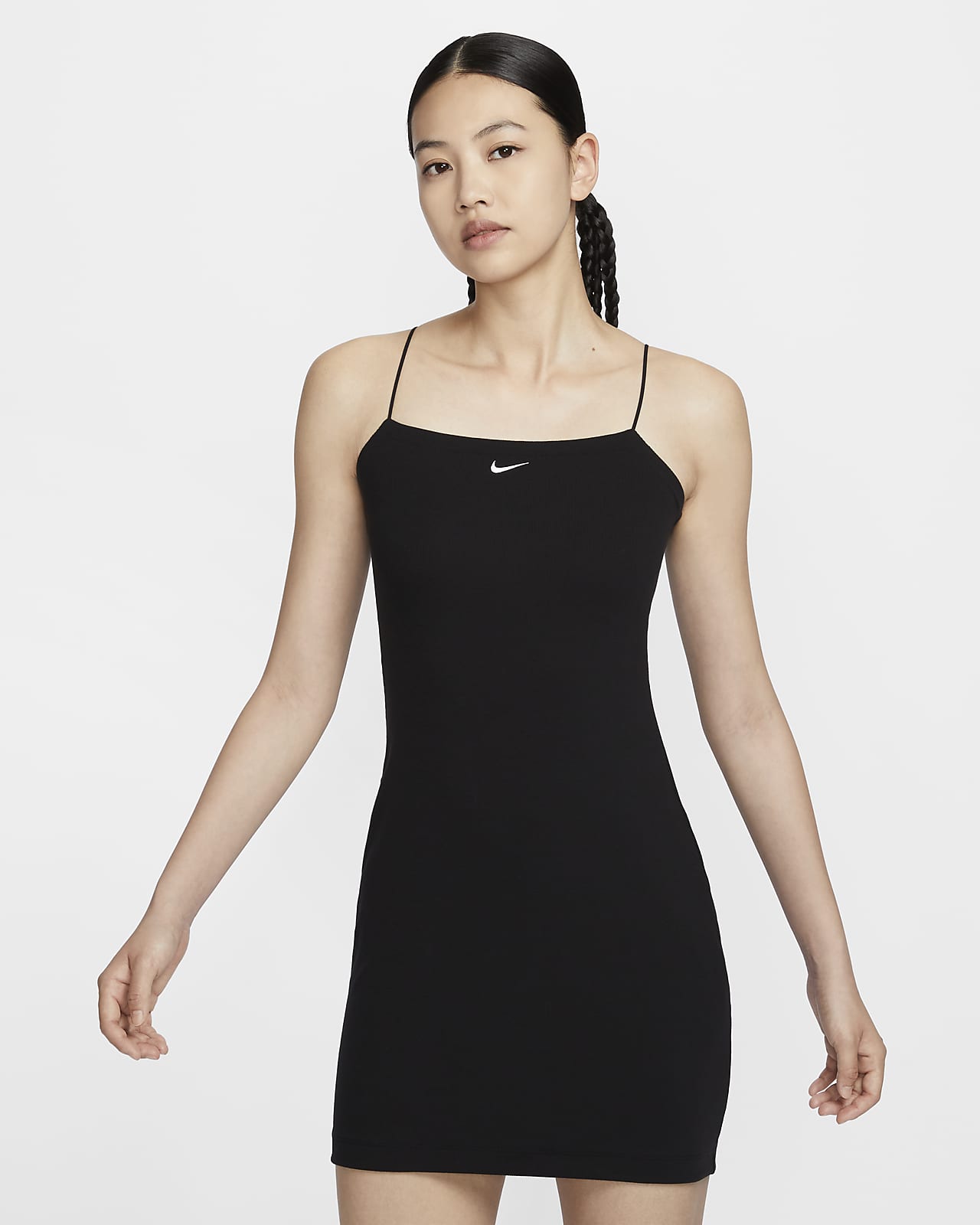 เดรส Cami ทรงรัดรูปผ้าร่องเล็กผู้หญิง Nike Sportswear Chill Knit