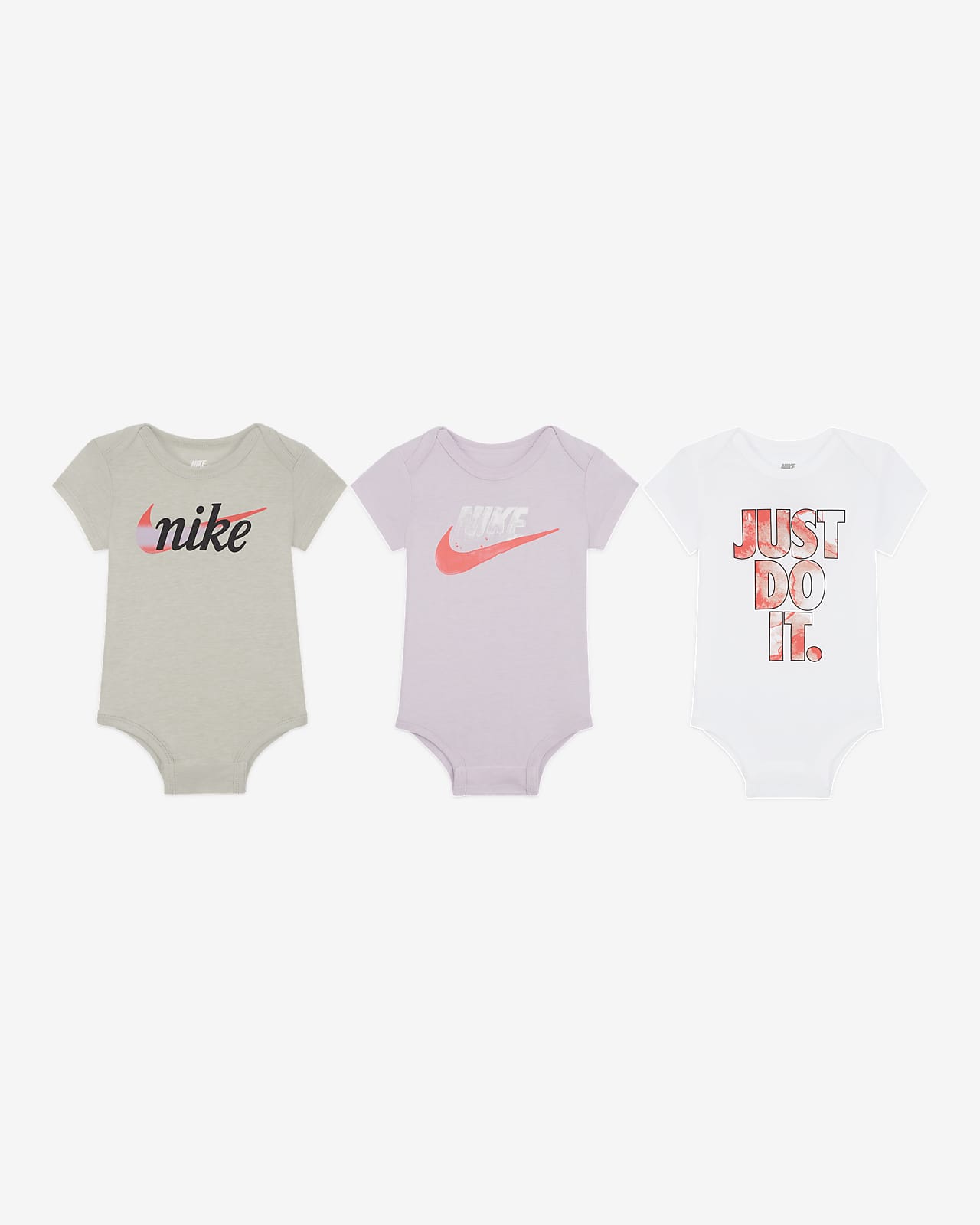 Nike body babáknak (0–9 hónapos) (3 darabos csomag)
