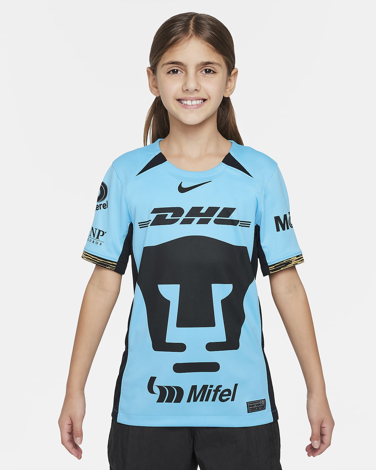 Jersey de fútbol Nike Dri-FIT del Pumas UNAM alternativo 2023/24 Stadium para niños talla grande