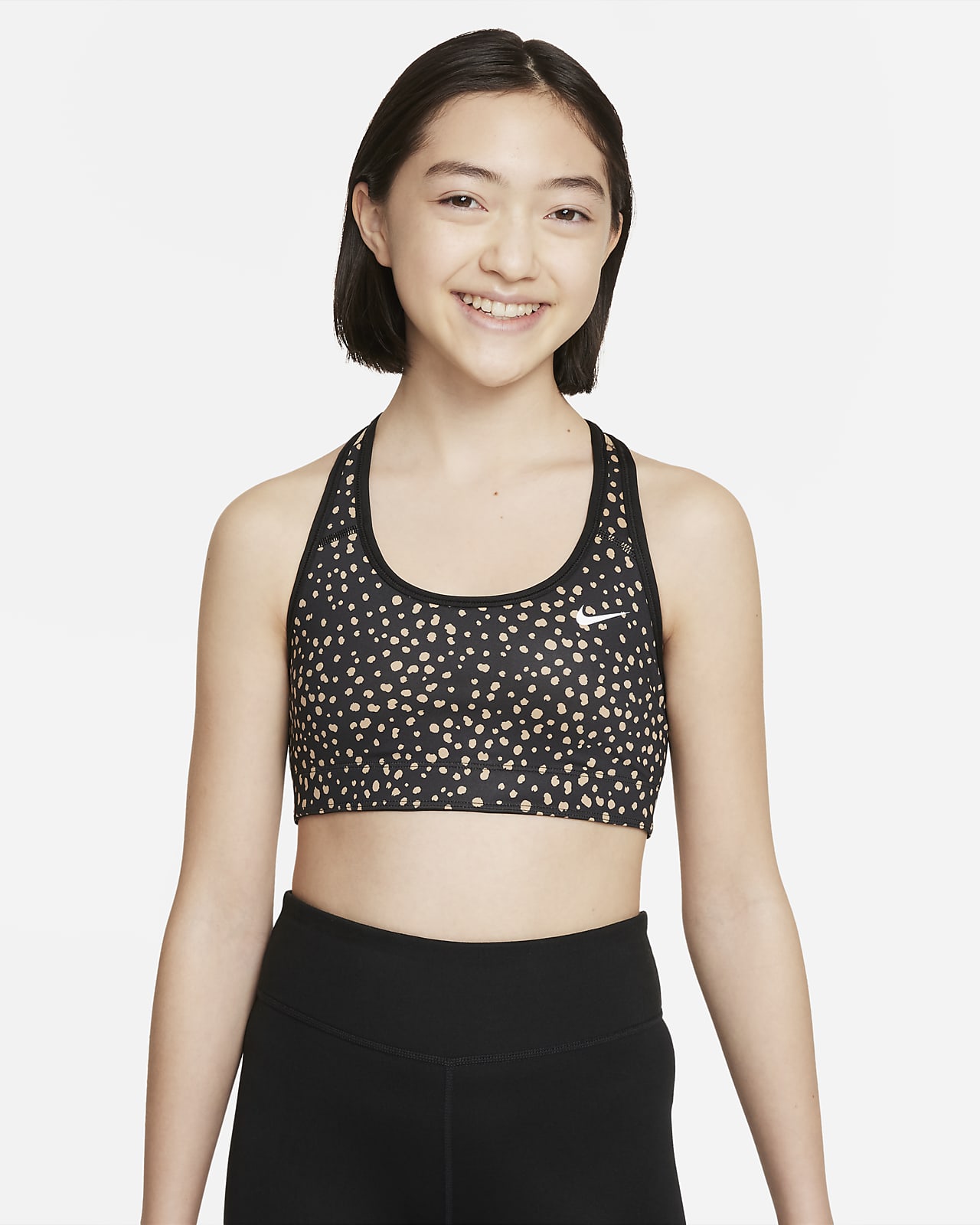 Nike Dri-FIT Swoosh Older Kids' (Girls') Reversible Sports Bra