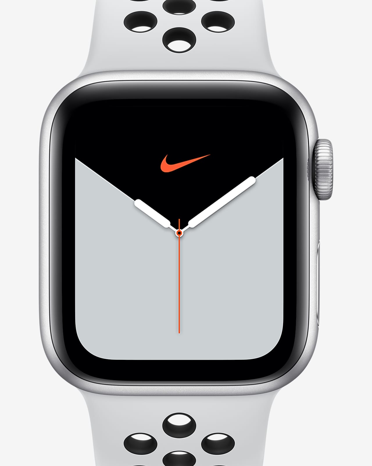 Montre à boîtier en aluminium argent 40 mm Apple Watch Nike Series 5 (GPS) avec Bracelet Sport Nike Open Box