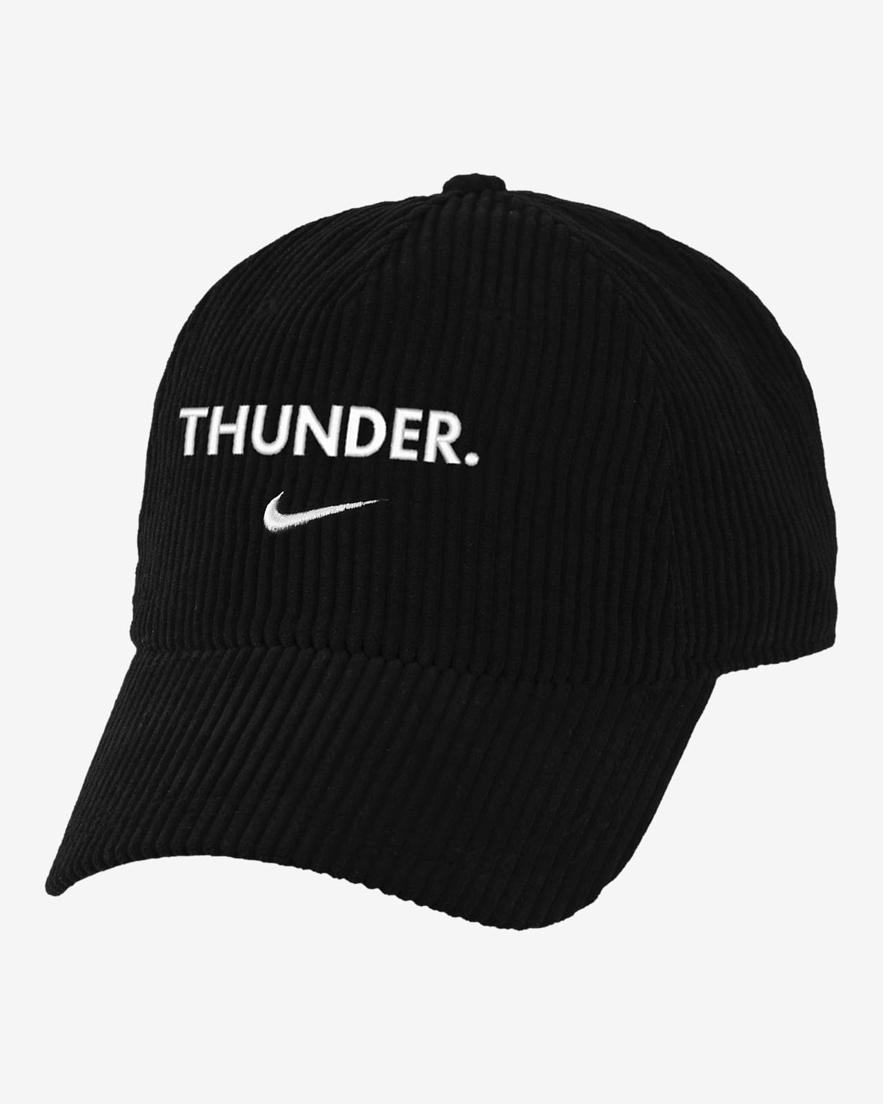 Gorra Campus Nike de pana de la NBA Oklahoma City Thunder Icon Edition