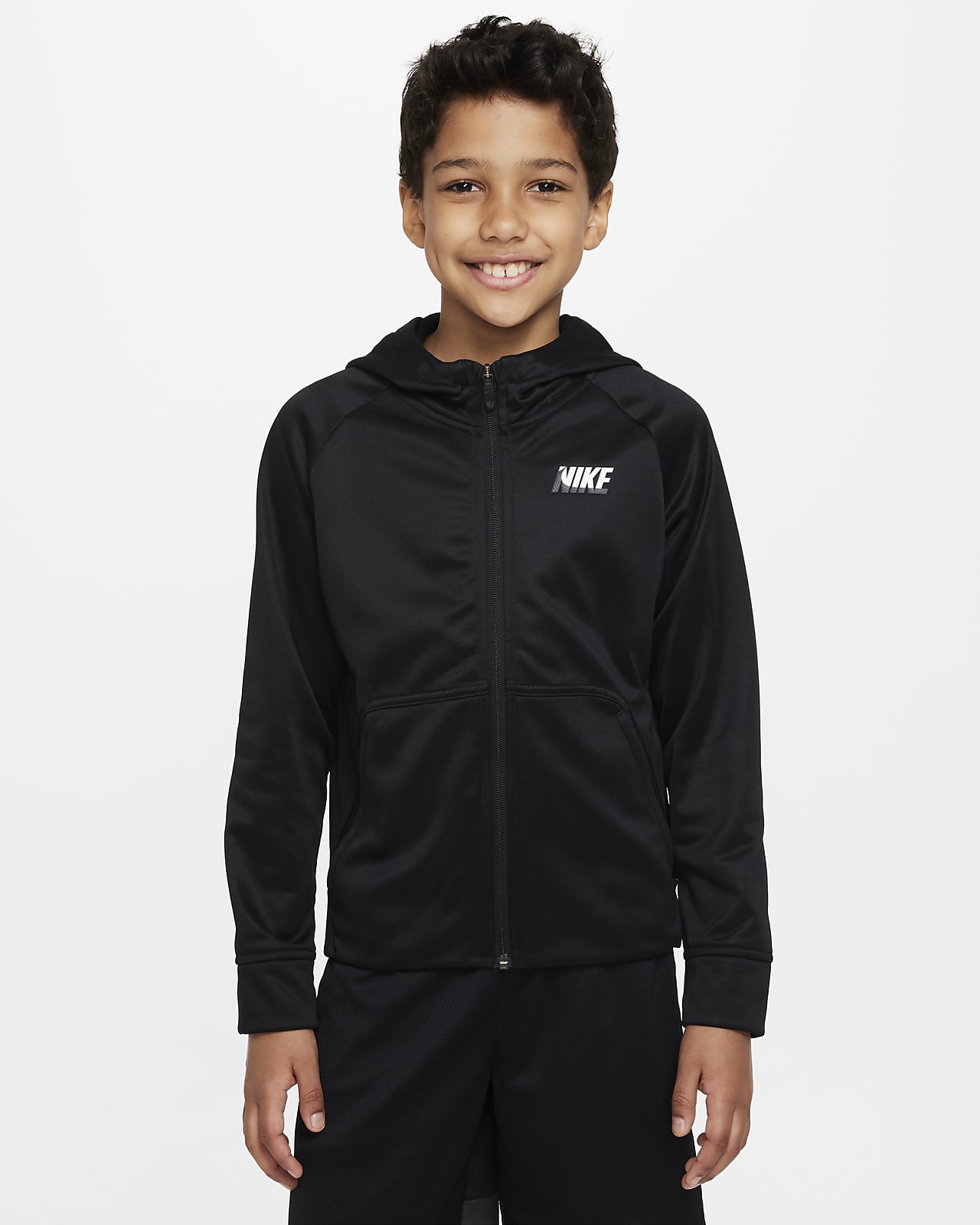 Nike Therma-FIT Older Kids' (Boys) Full-Zip Training Hoodie