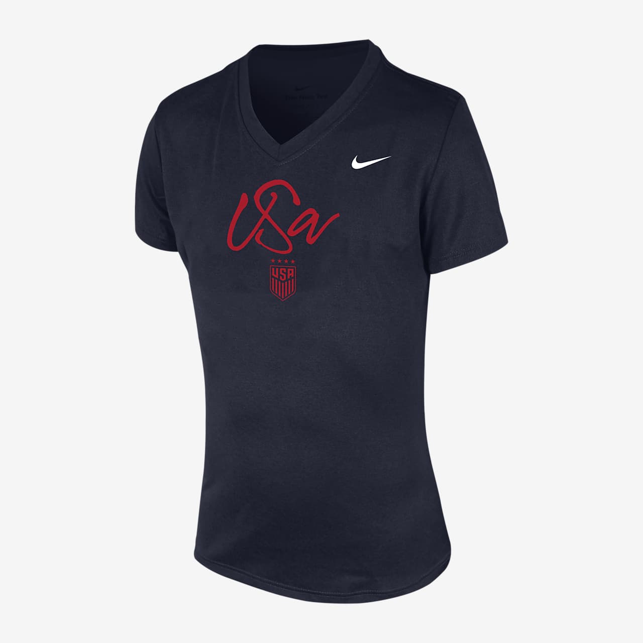 Nike Dri-FIT Legend Big Kids' (Girls') V-Neck T-Shirt.