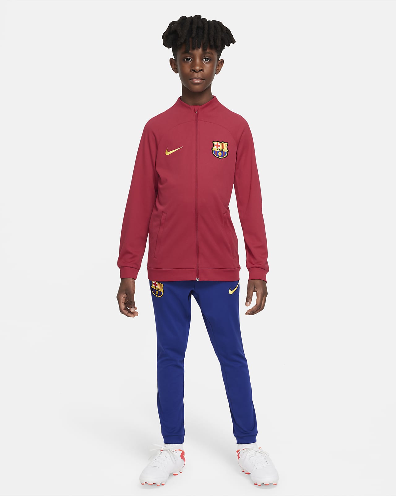 FC Barcelona Academy Pro Nike Dri-FIT Fußball-Trainingsanzug für jüngere Kinder