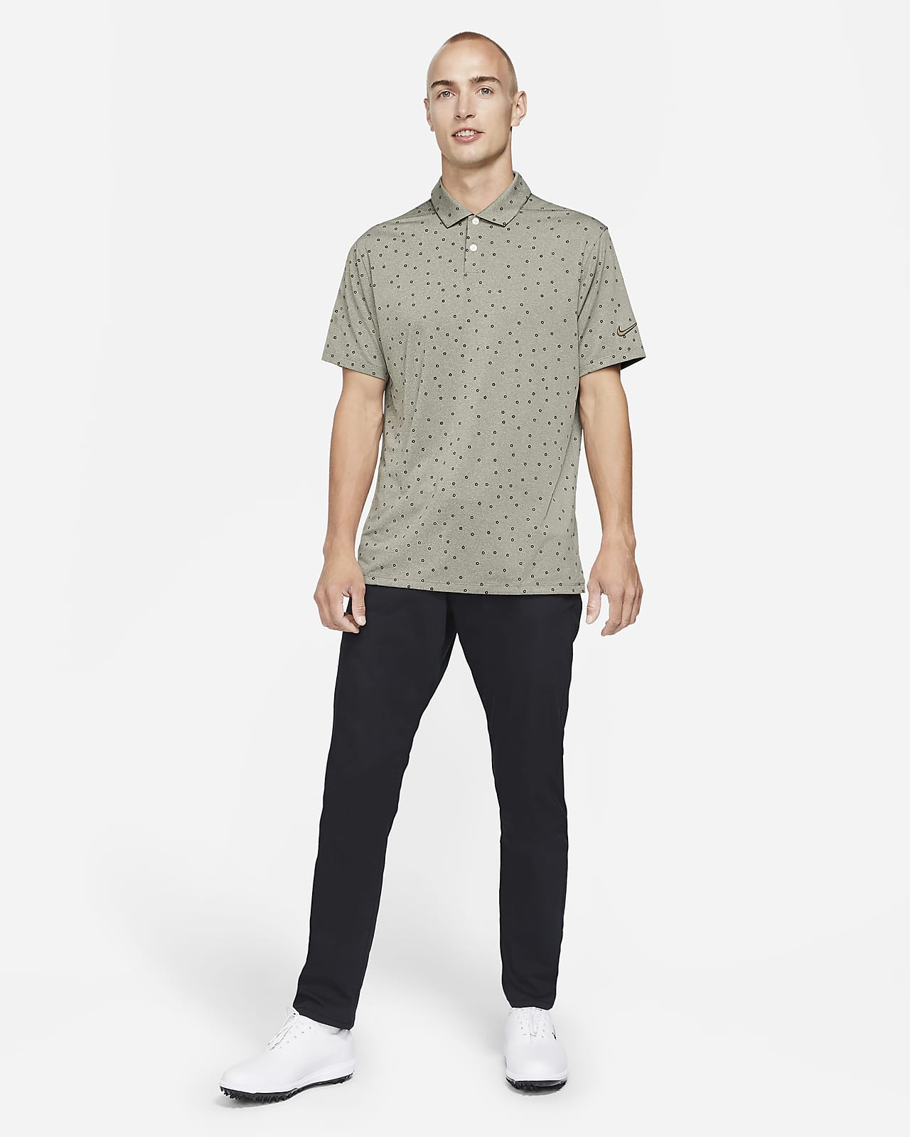 nike men's vapor print golf polo