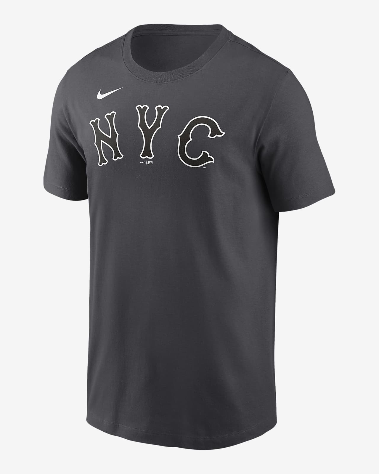 Playera Nike de la MLB para hombre New York Mets City Connect Wordmark