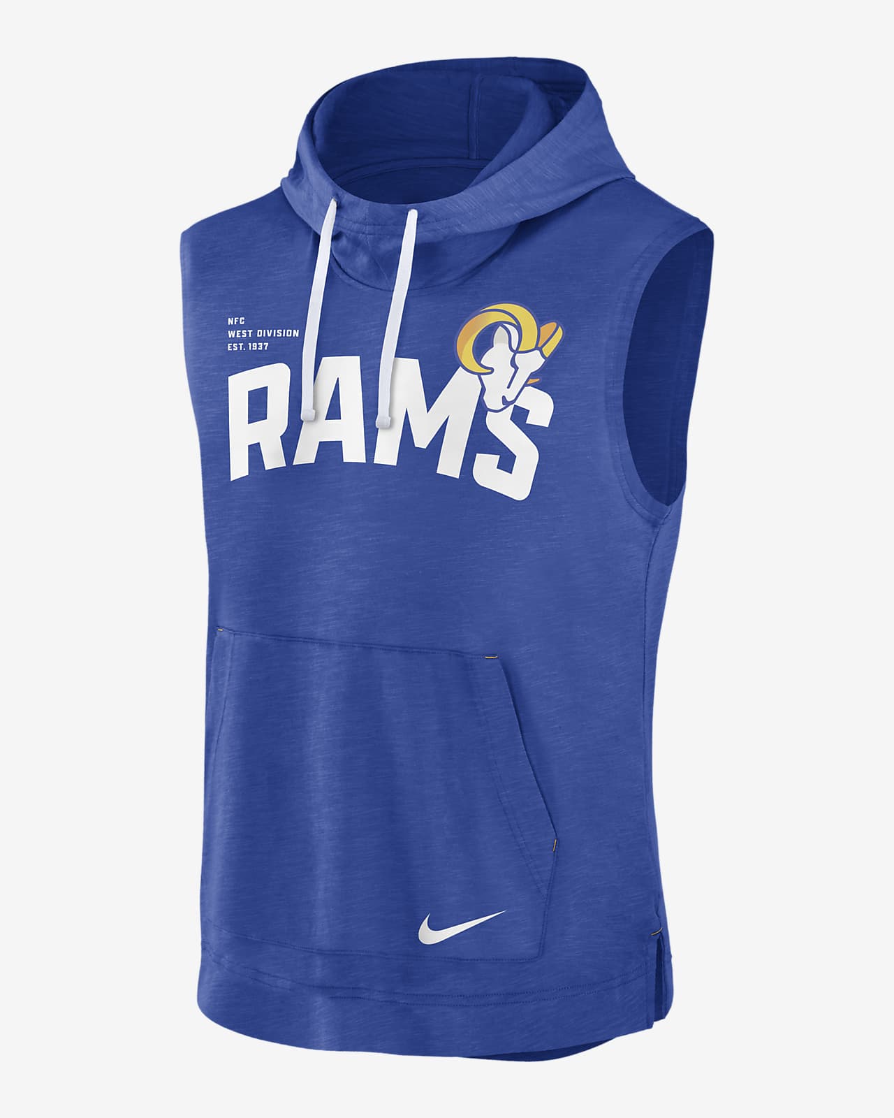 Nike Athletic (NFL Los Angeles Rams) Men's Sleeveless Pullover Hoodie