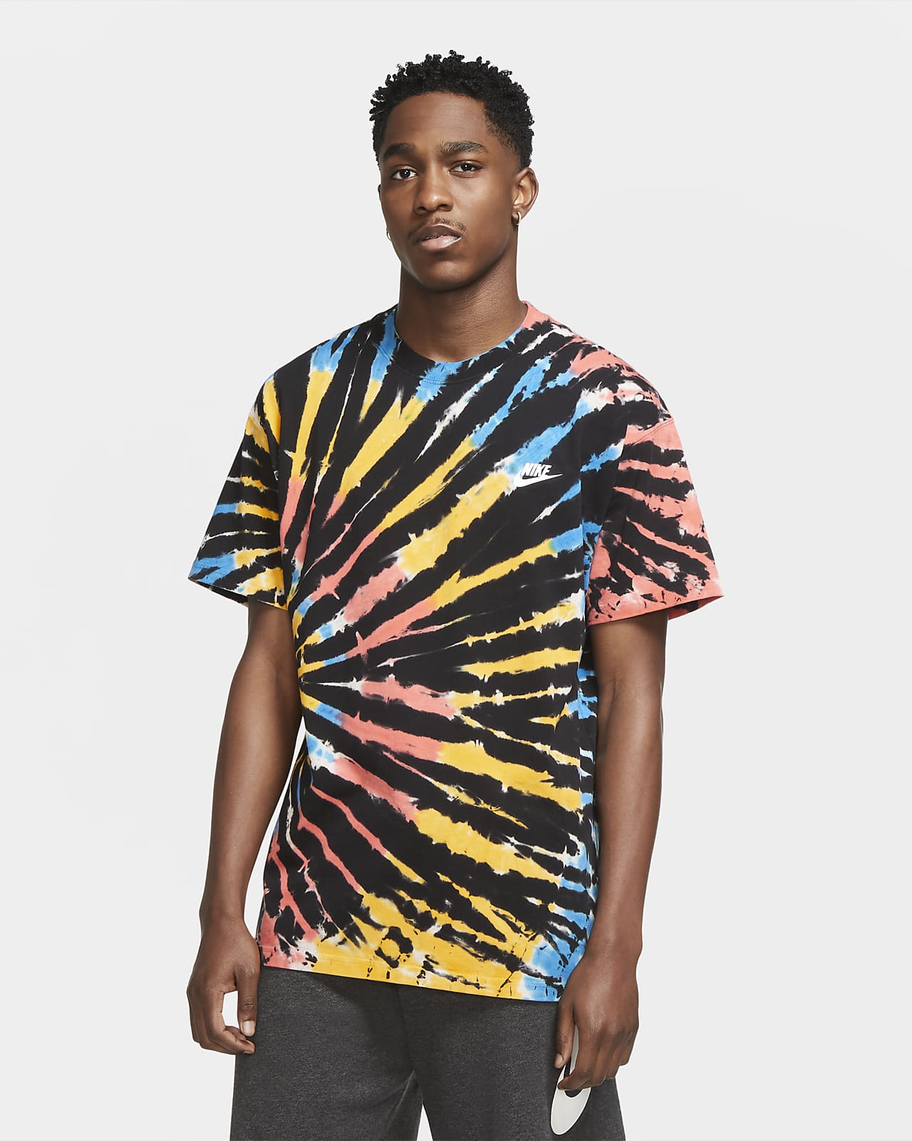 32 Black Tie Dye Shirt Nike Gif