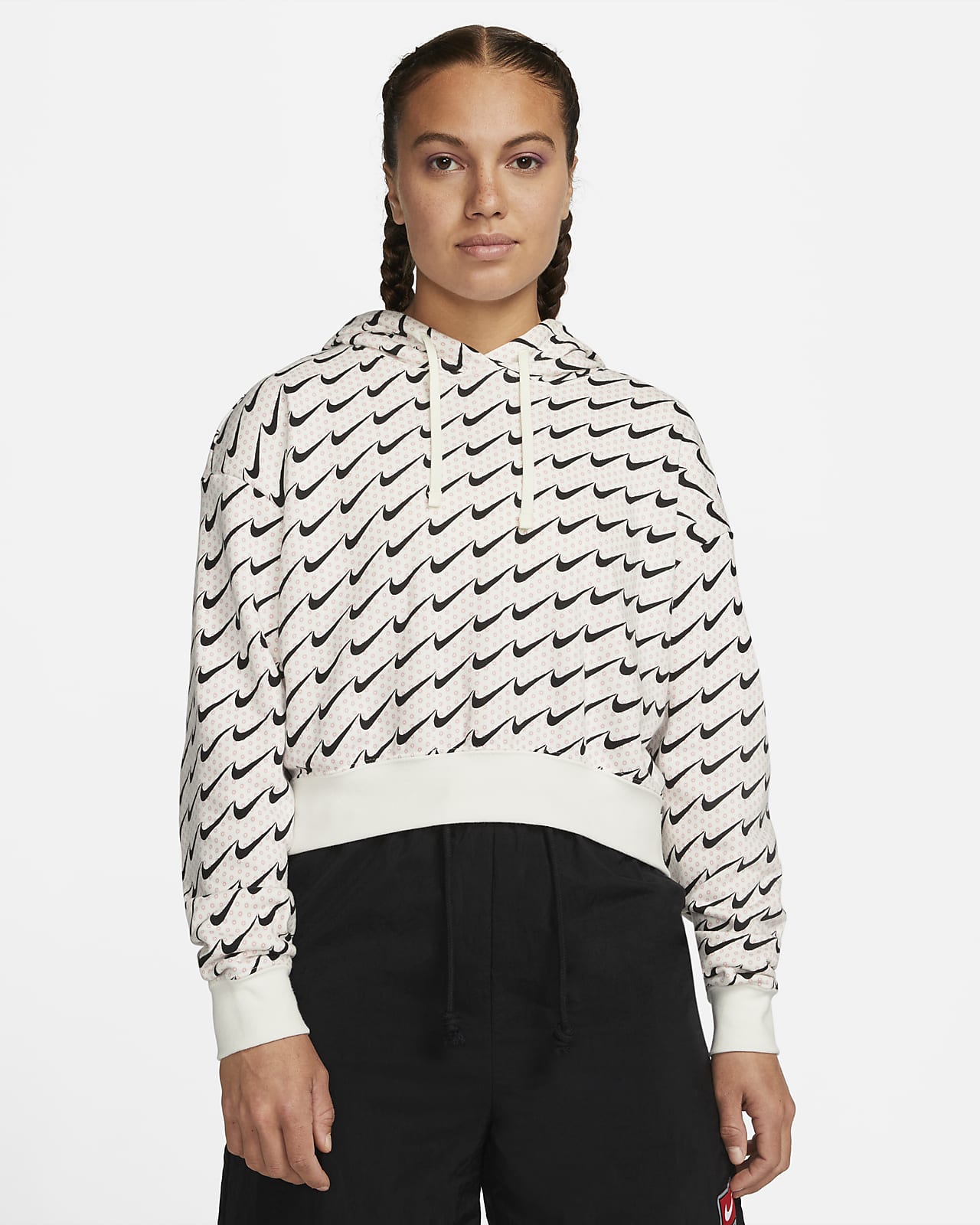 Nike Sportswear Club Fleece Women's Oversized Cropped Monogram Hoodie