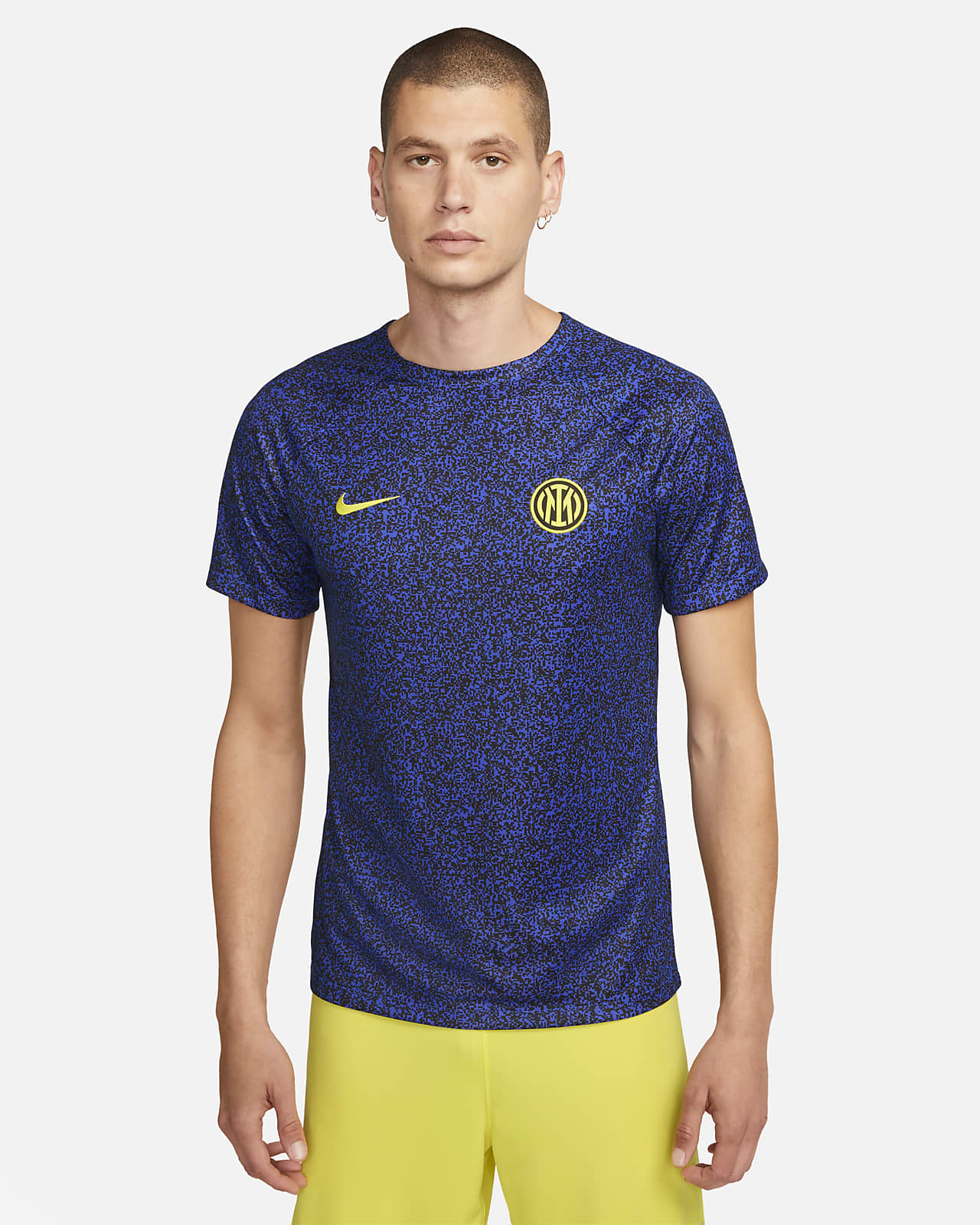 Pánské předzápasové fotbalové tričko Nike Dri-FIT Inter Milán Academy Pro