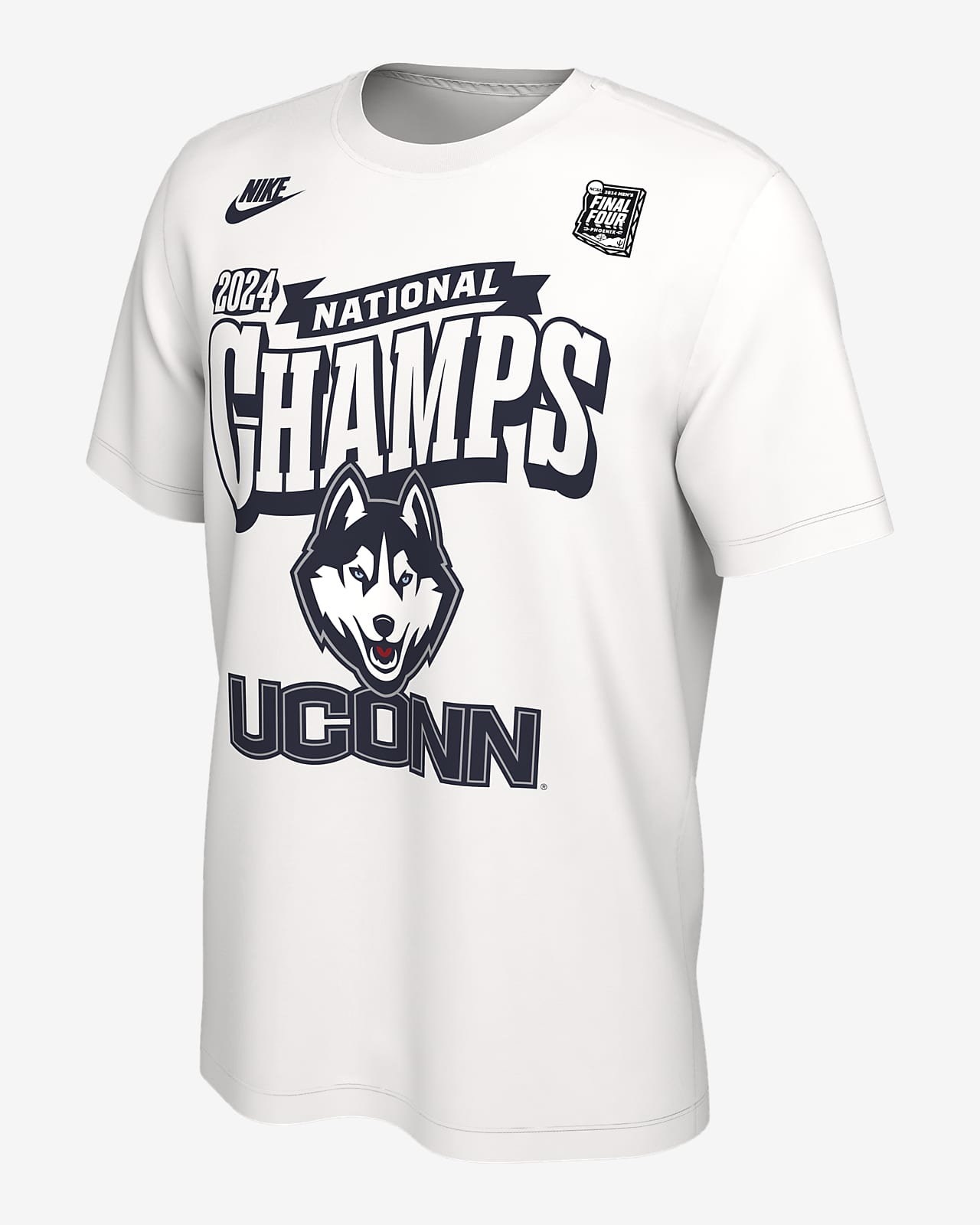 UConn 2024 Men's National Champ Men's Nike College Basketball T-Shirt